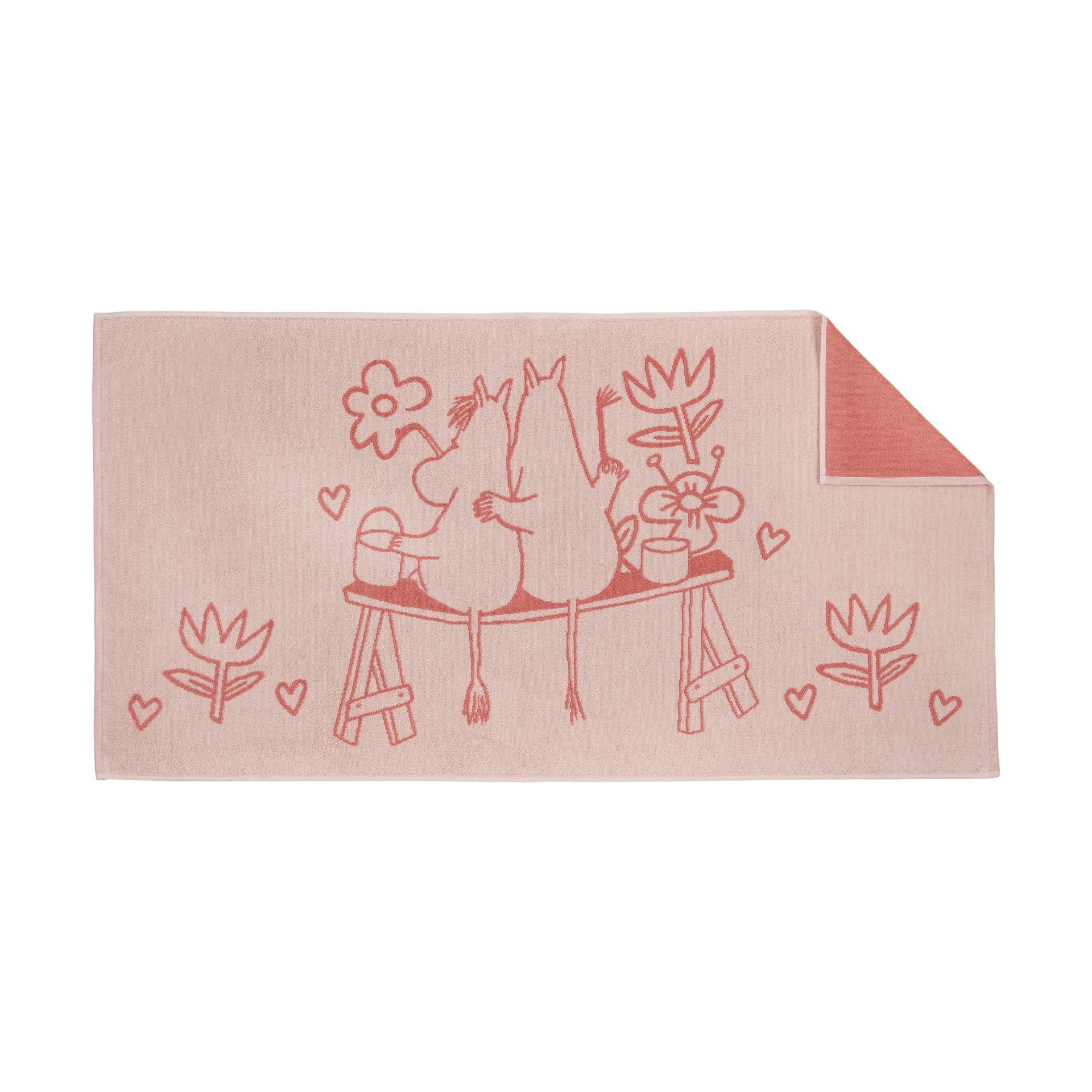 Moomin bath towel 70x140 cm, Love pink arabia moomin,moomin arabia