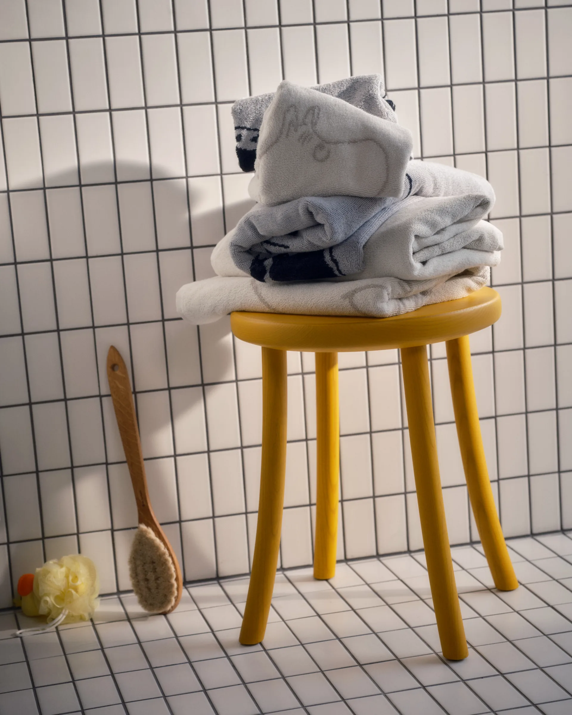 Moomin bath towel 70x140 cm, Moomin pappa - grey arabia moomin,moomin arabia