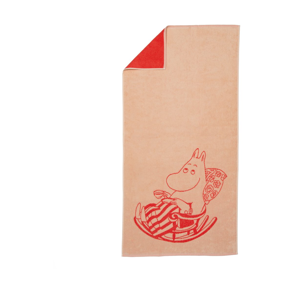 Moomin Arabia Moomin bath towel 70x140 cm Moominmamma Peach