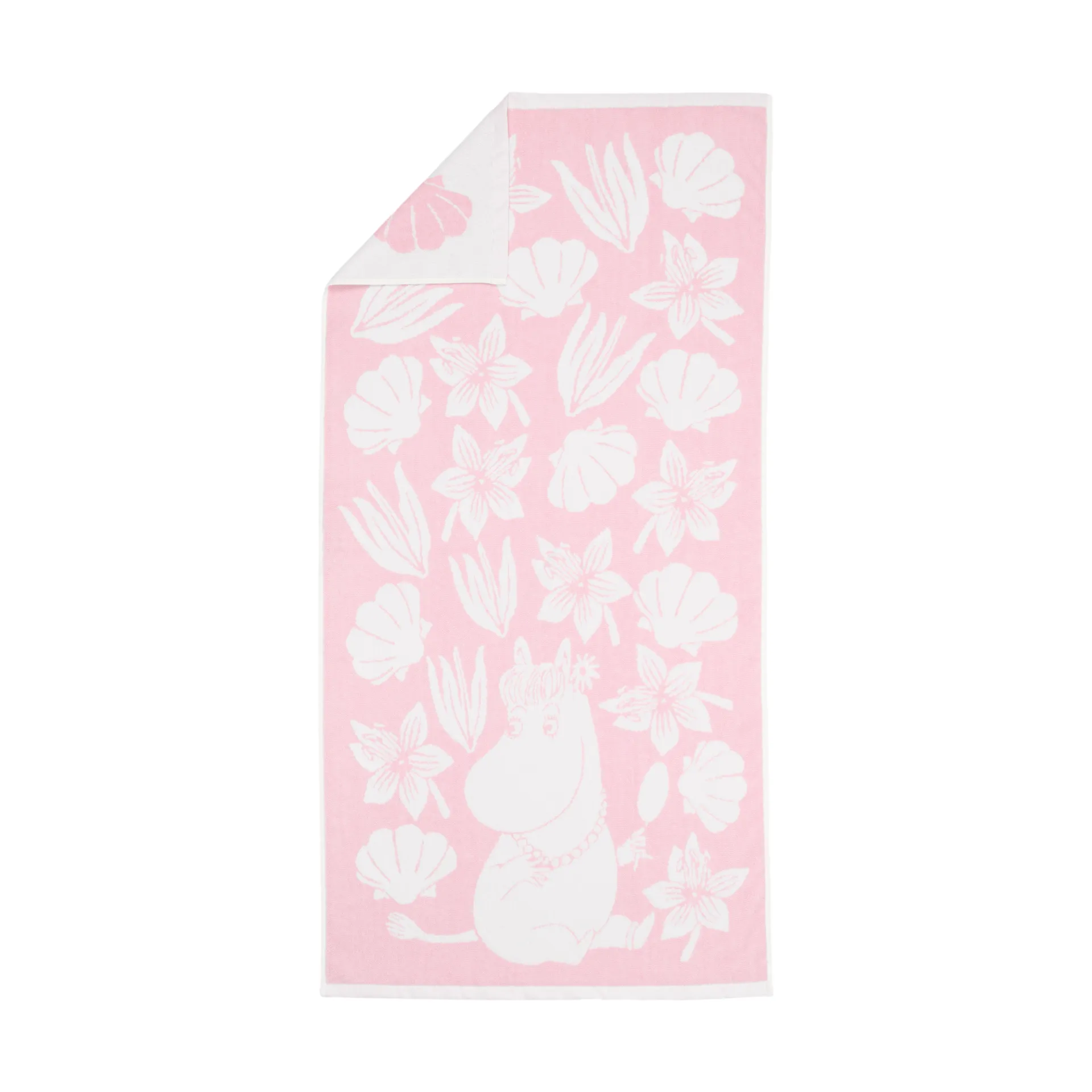 Moomin bath towel 70x140 cm, Pink Seashell arabia moomin,moomin arabia