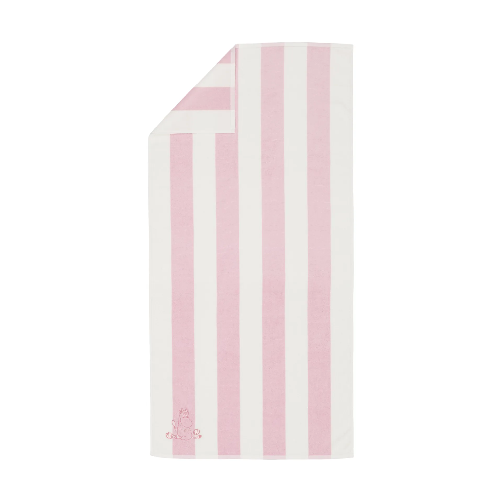 Moomin bath towel 70x140 cm, Seashell pink-white Moomin Arabia