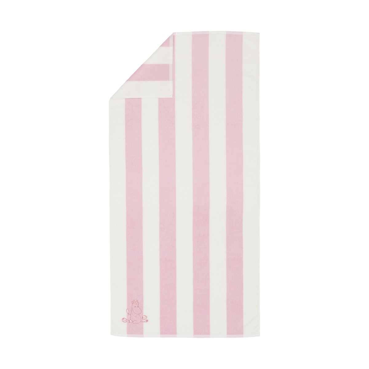 Moomin Arabia Moomin bath towel 70x140 cm Seashell pink-white