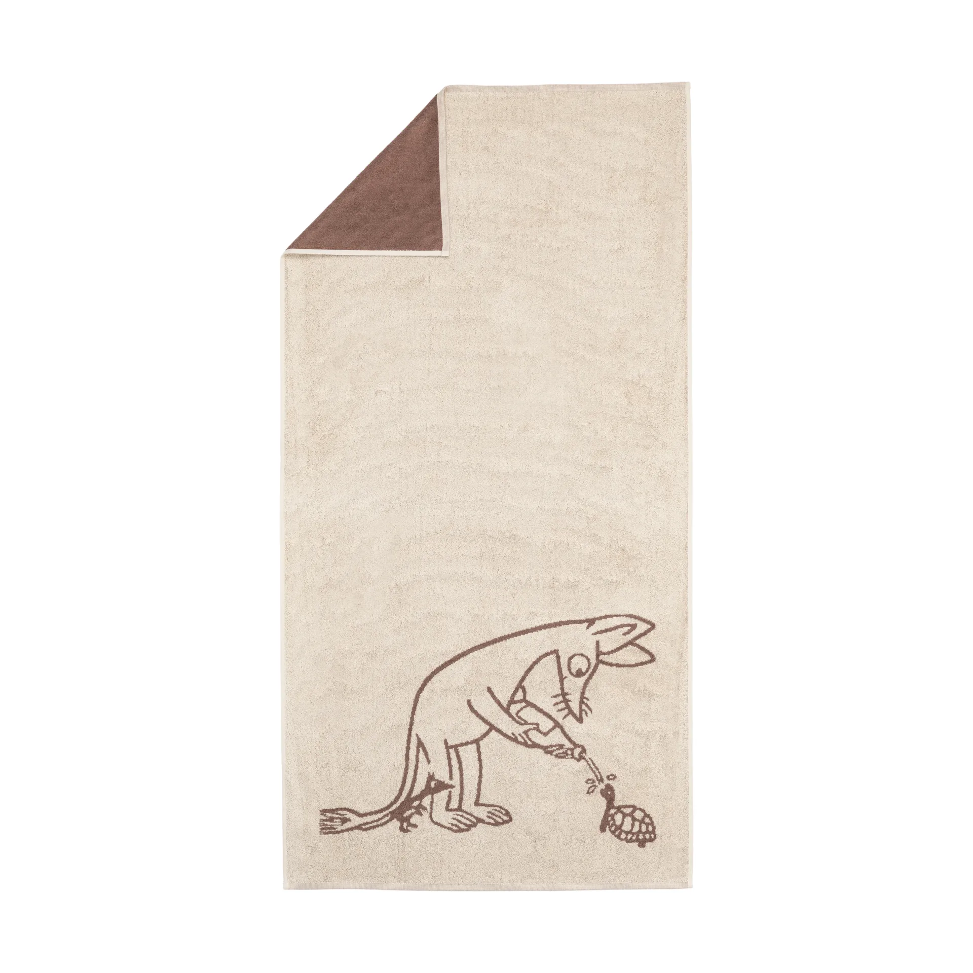 Moomin bath towel 70x140 cm, Sniff brown arabia moomin,moomin arabia