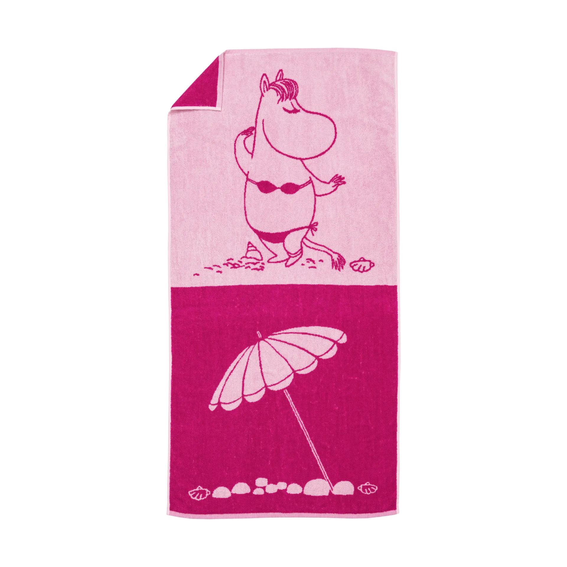 Moomin bath towel 70x140 cm, Snorkmaiden pink Moomin Arabia
