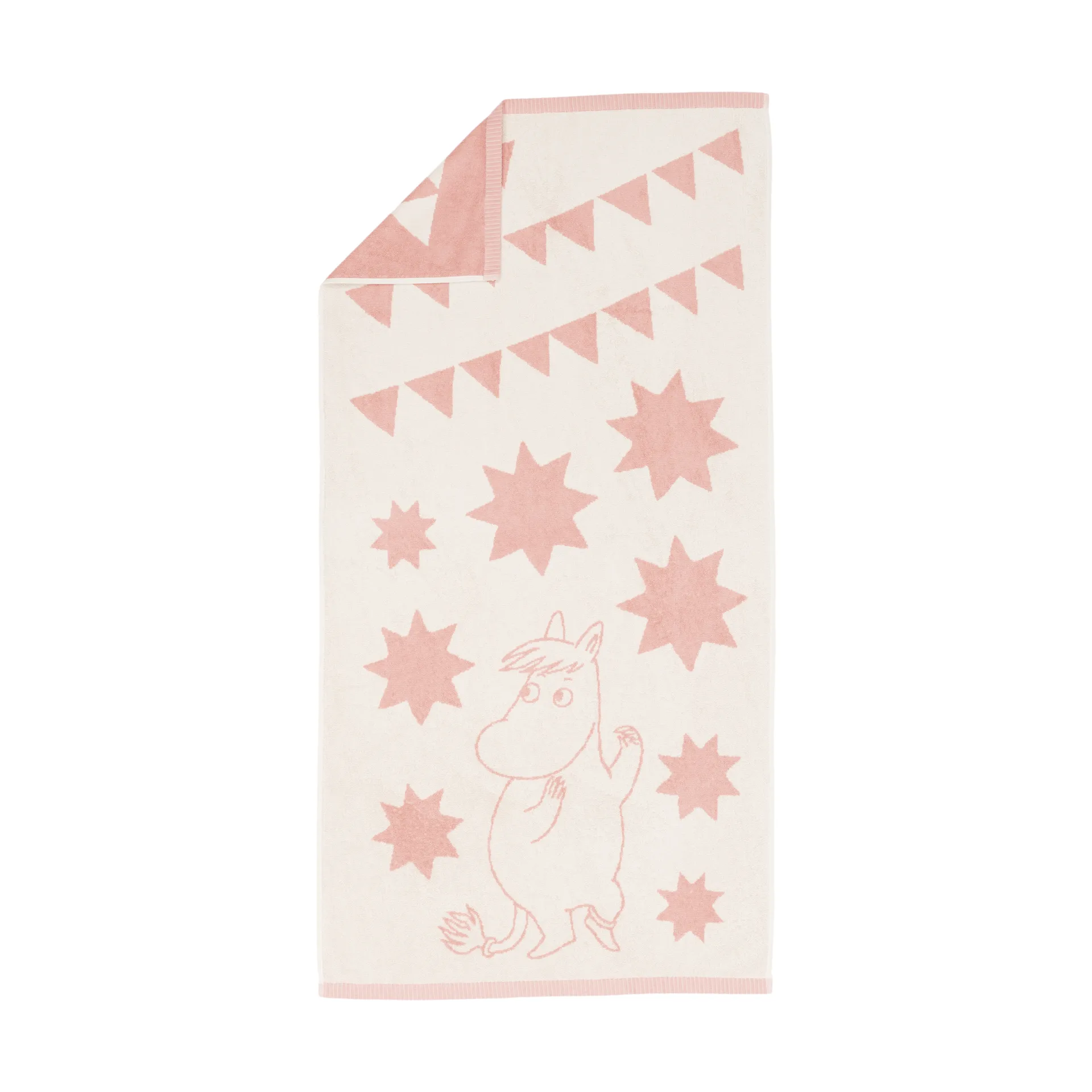 Moomin bath towel 70x140 cm, stars pink arabia moomin,moomin arabia