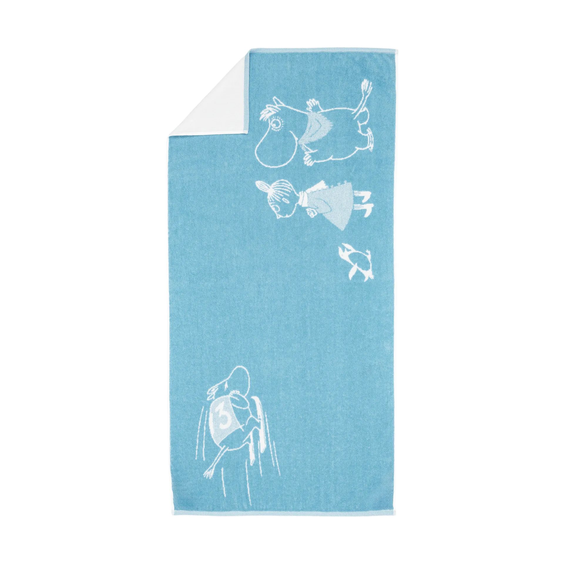 Moomin bath towel Ski jumping, 70x140 cm arabia moomin,moomin arabia