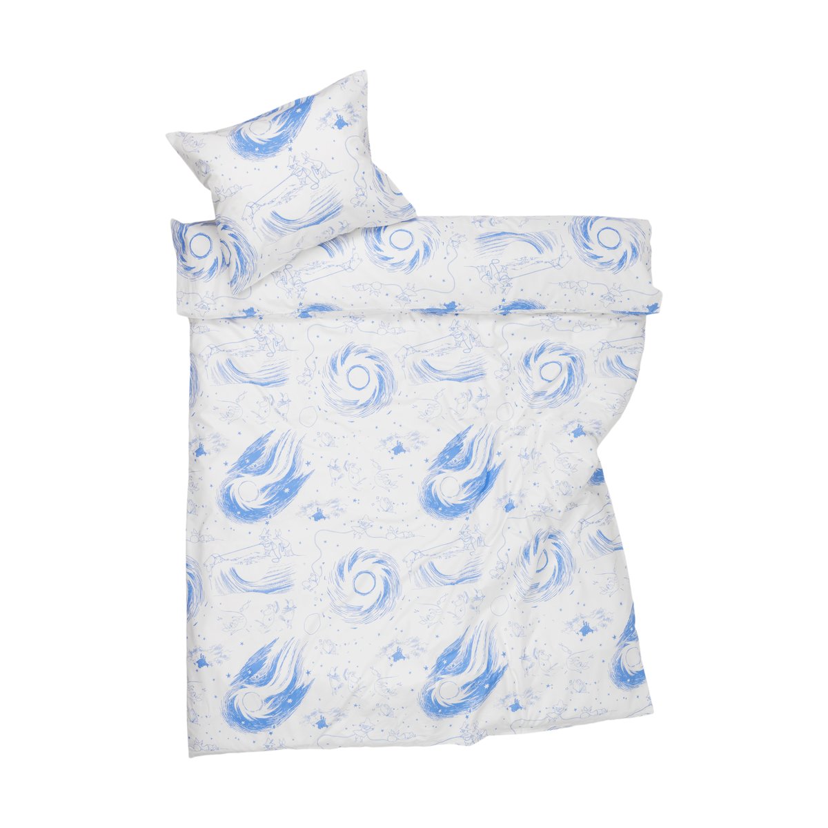 Moomin Arabia Moomin bed set 150x210 cm Comet | Scandinavian Design | Bed sets | Blue