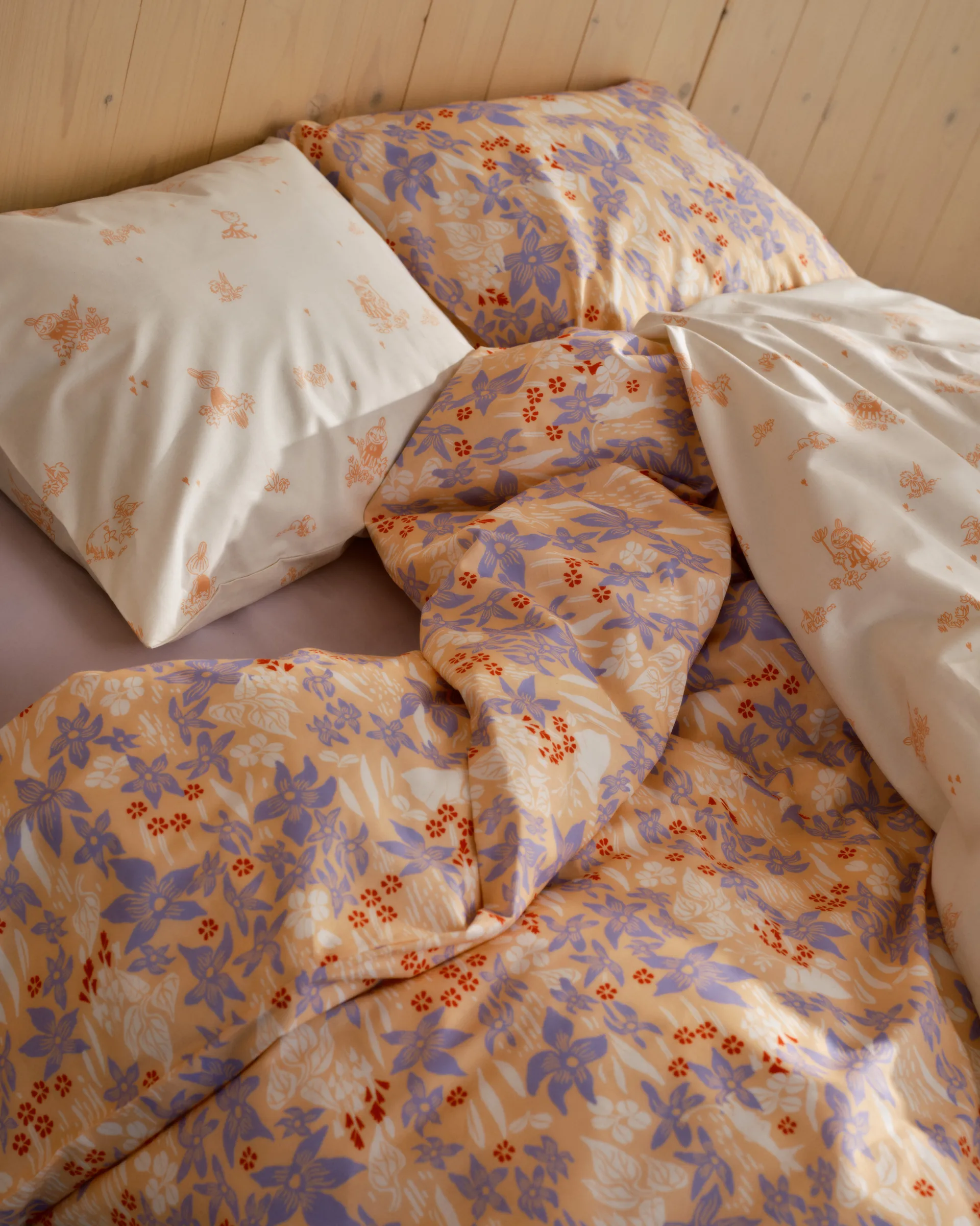 Moomin bed set 150x210 cm, Lily beige Moomin Arabia