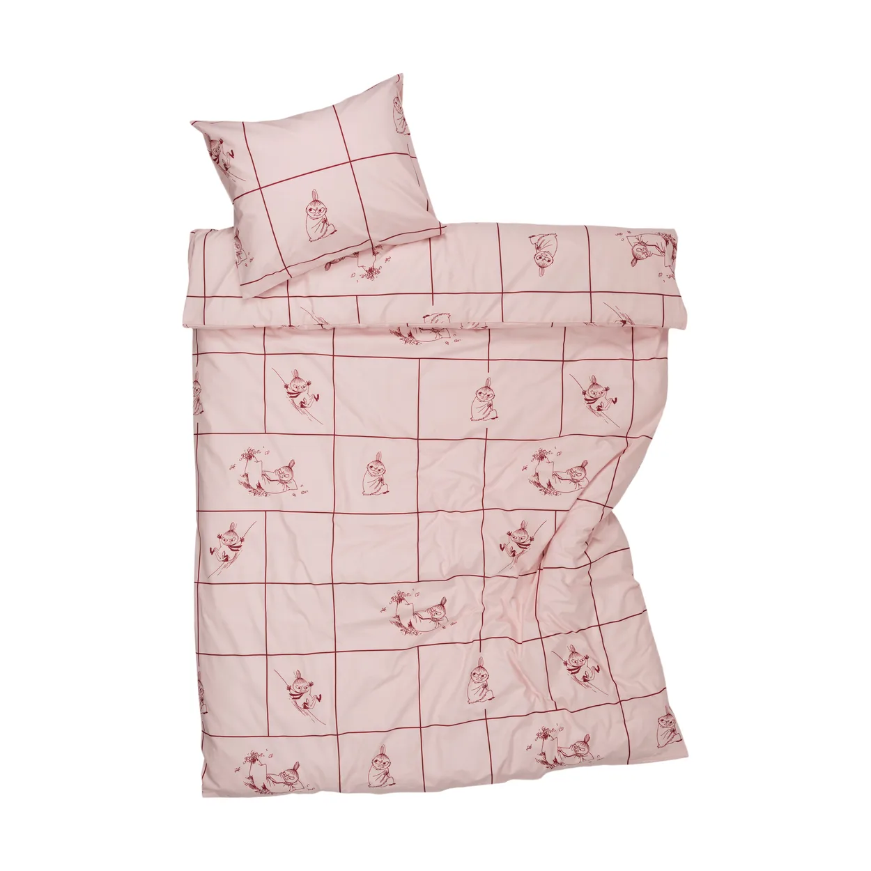 Moomin Arabia Moomin bed set 150x210 cm Little My Checkered