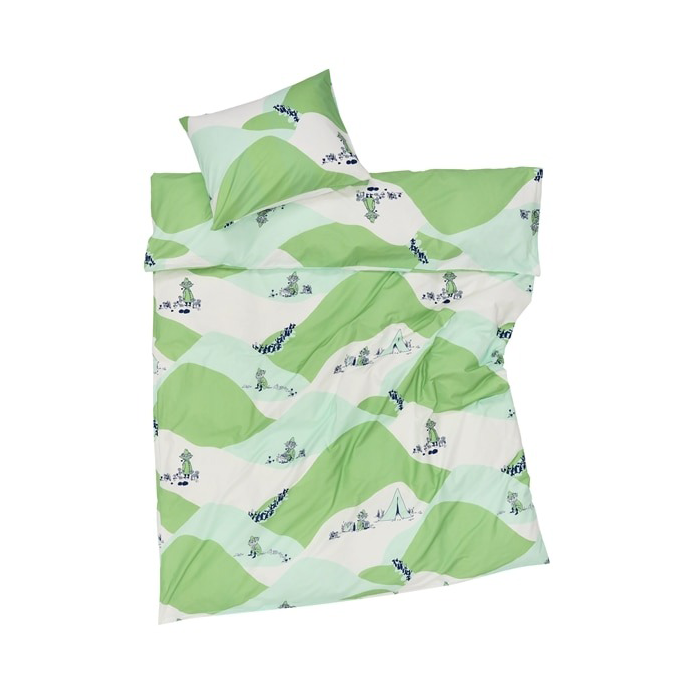 Moomin Arabia Moomin bed set 150x210 cm Snufkin | Scandinavian Design | Bed sets | Multi