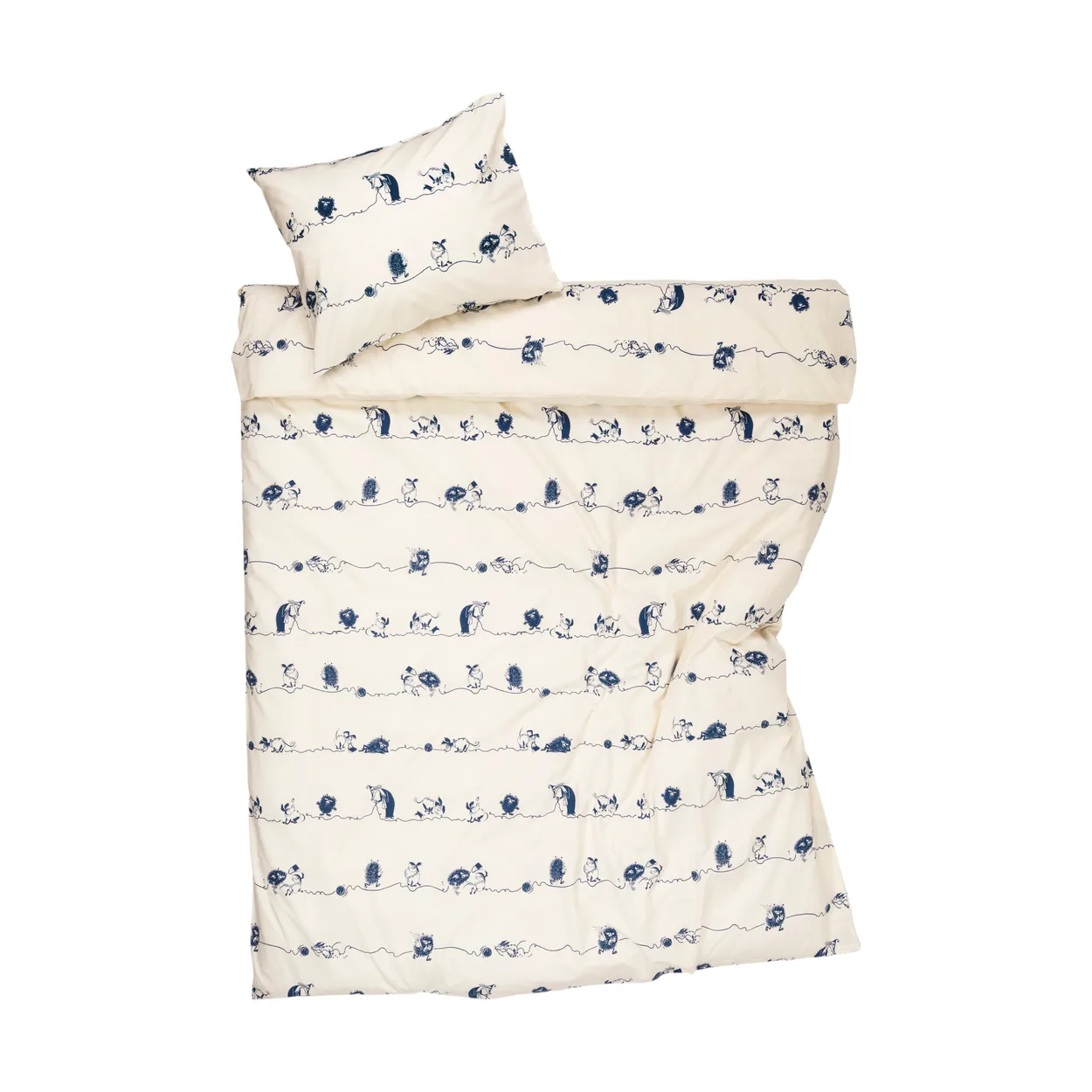 Moomin Arabia Moomin bed set 150x210 cm Stinky | Scandinavian Design | Bed sets | Blue