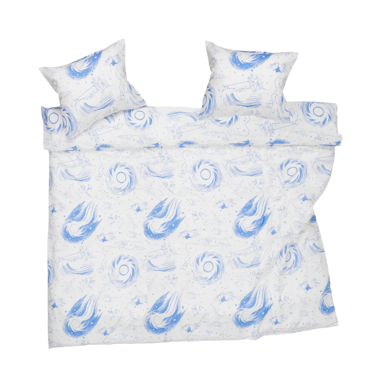 Moomin Arabia Moomin bedding set 240x210 cm Comet Blue-White