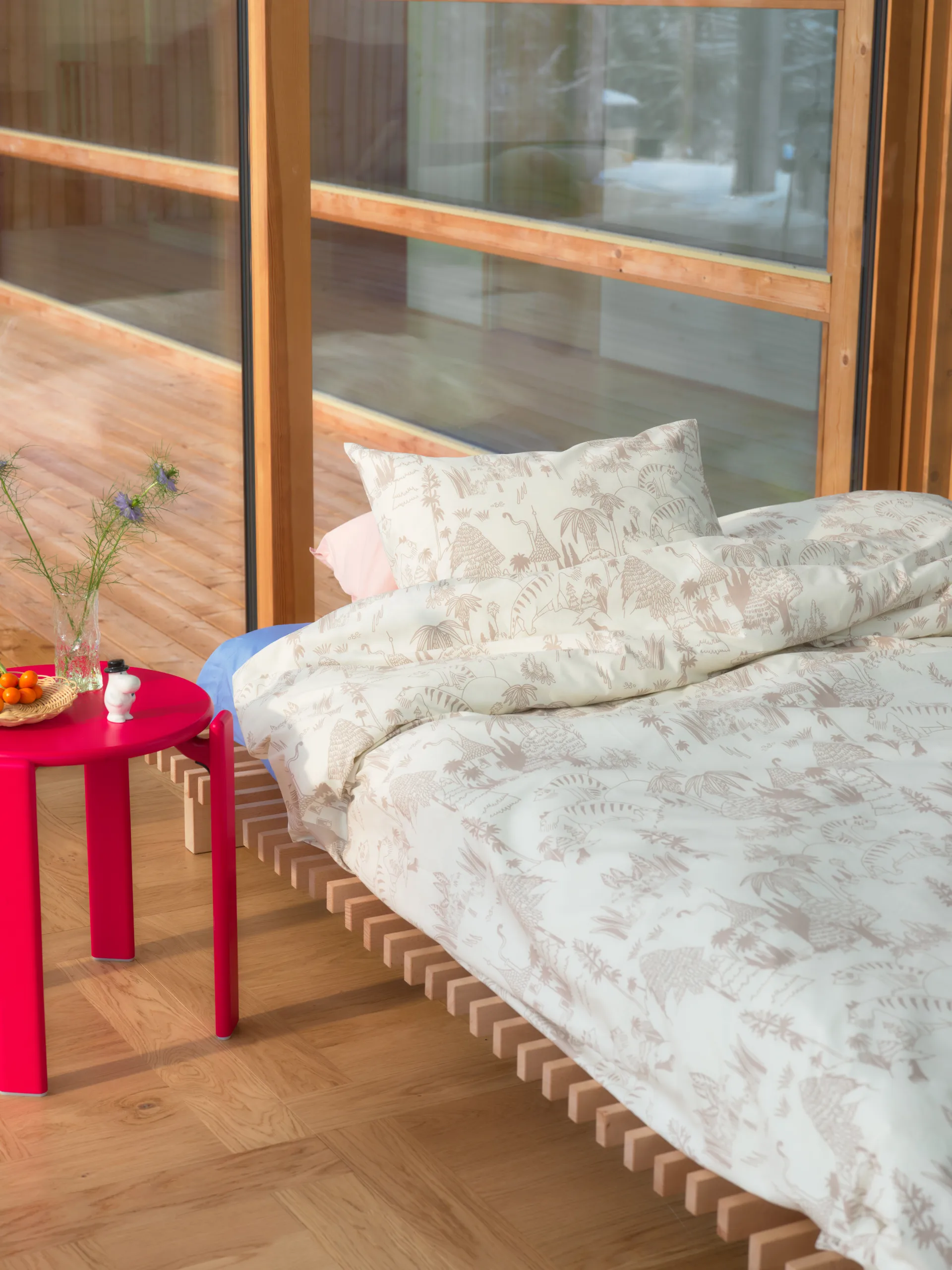 Moomin bedding set 240x210 cm, Garden Party Beige arabia moomin,moomin arabia