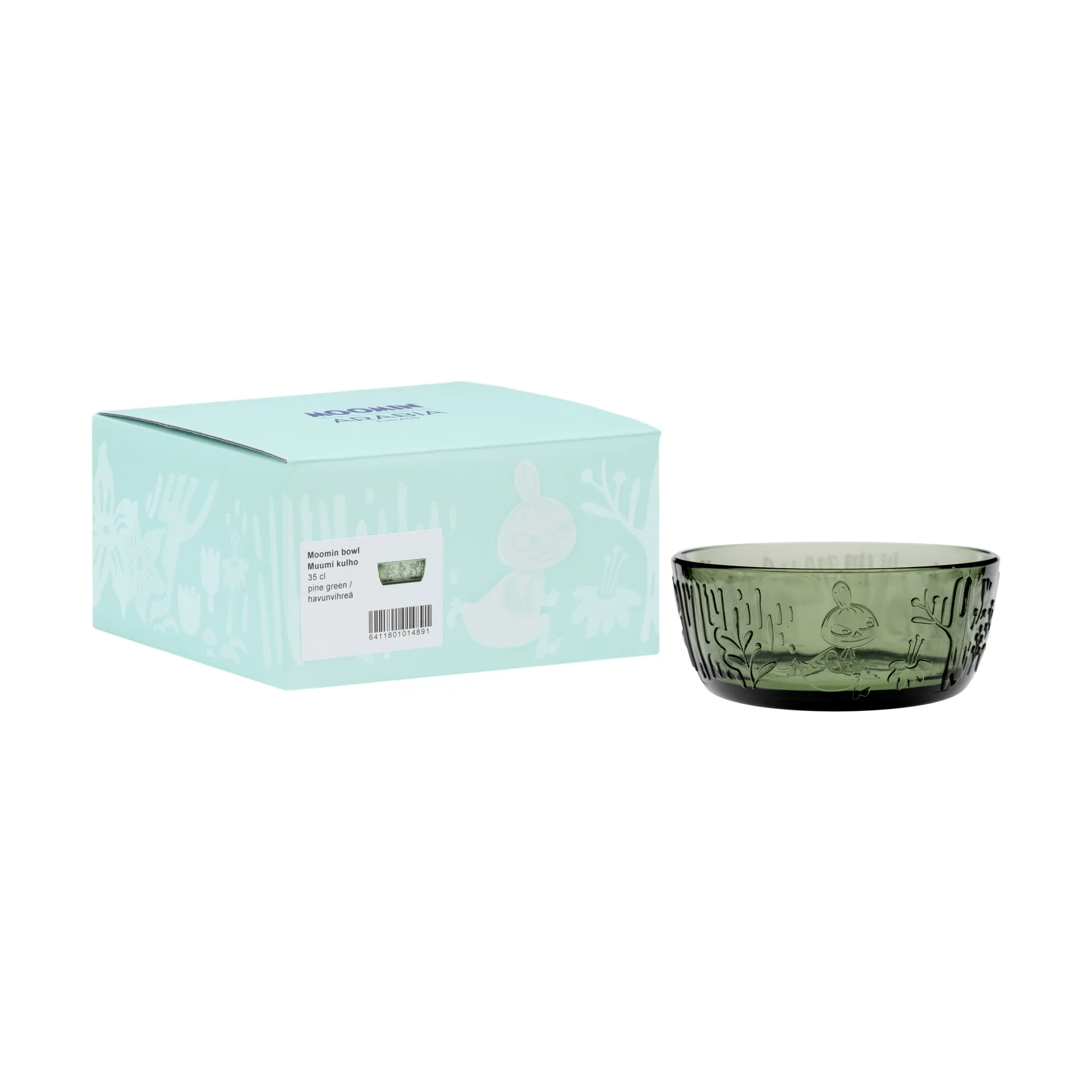 Moomin bowl 35 cl, Pine green arabia moomin,moomin arabia