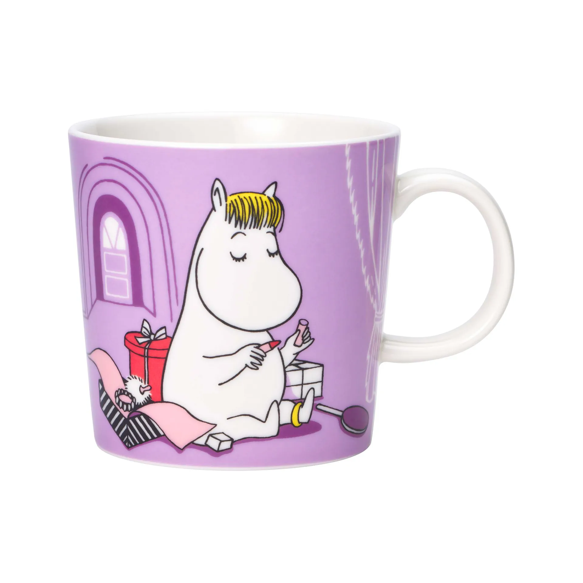 Moomin children's dinnerware, Snorkmaiden purple arabia moomin,moomin arabia