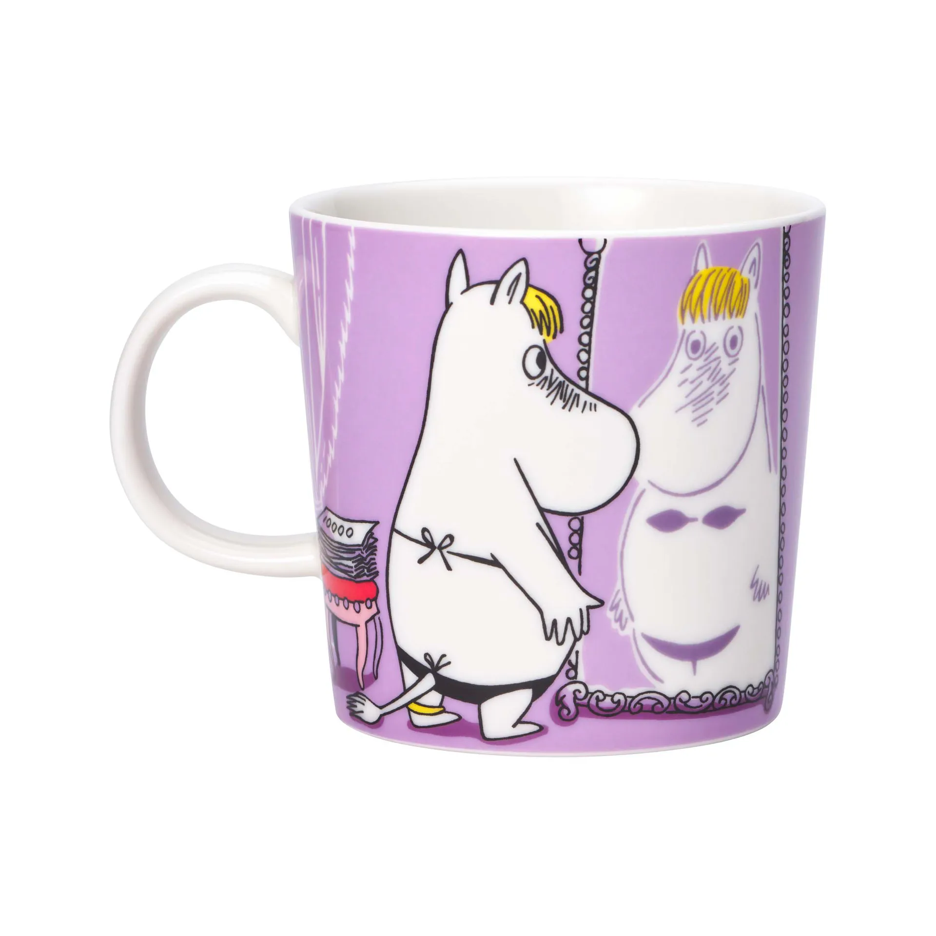 Moomin children's dinnerware, Snorkmaiden purple arabia moomin,moomin arabia