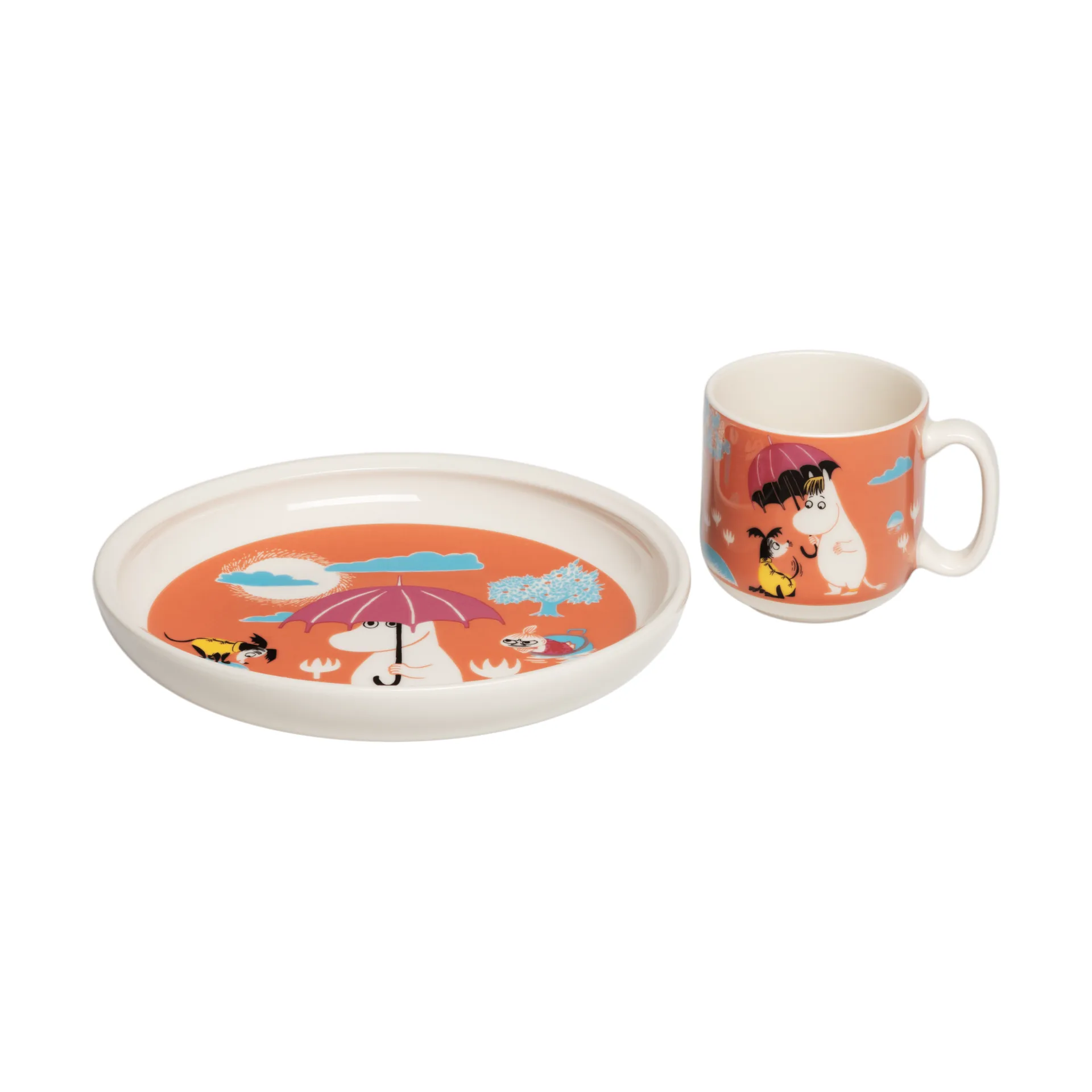 Moomin children's tableware, Under the umbrella Moomin Arabia