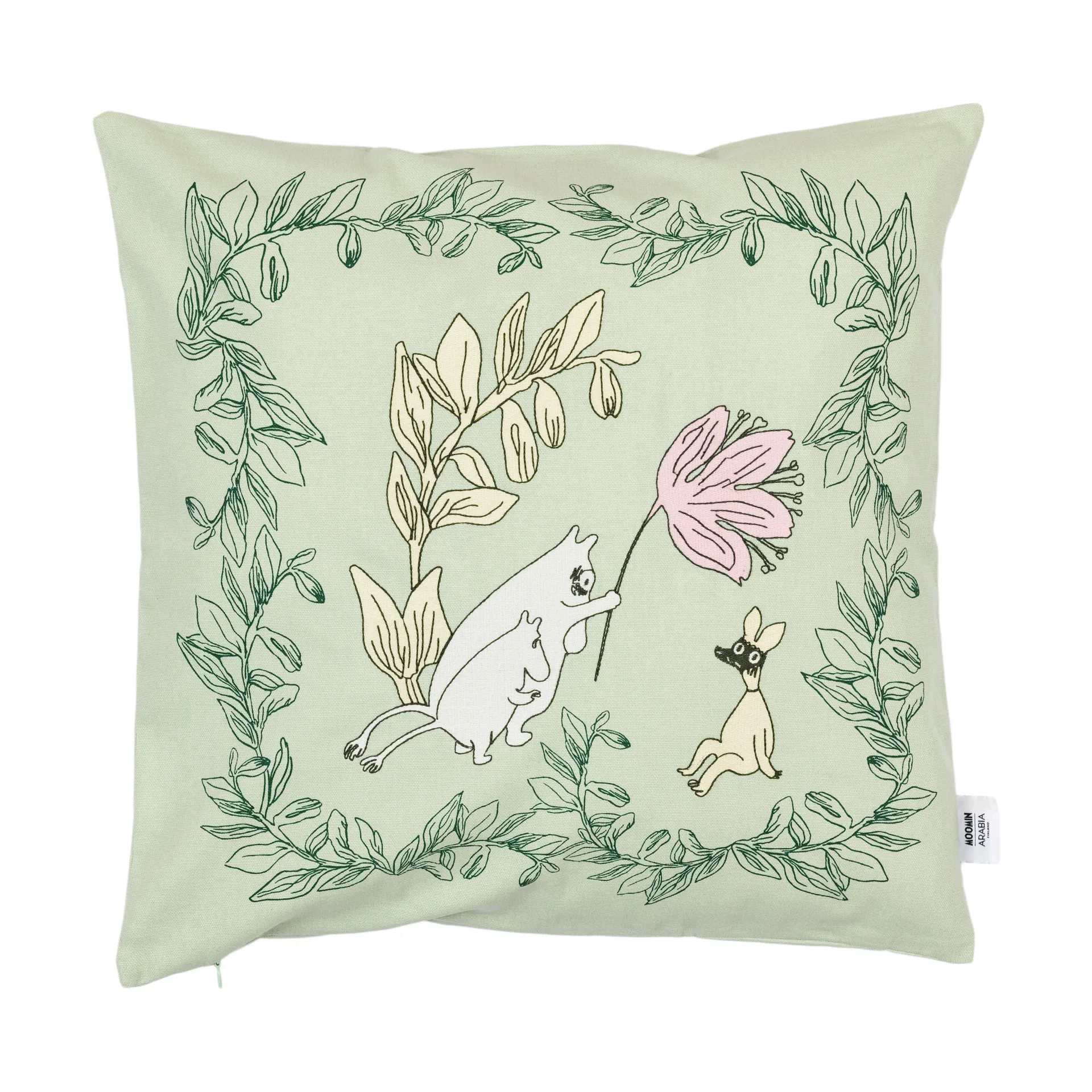 Moomin cushion cover 50x50 cm, Green Moomin Arabia