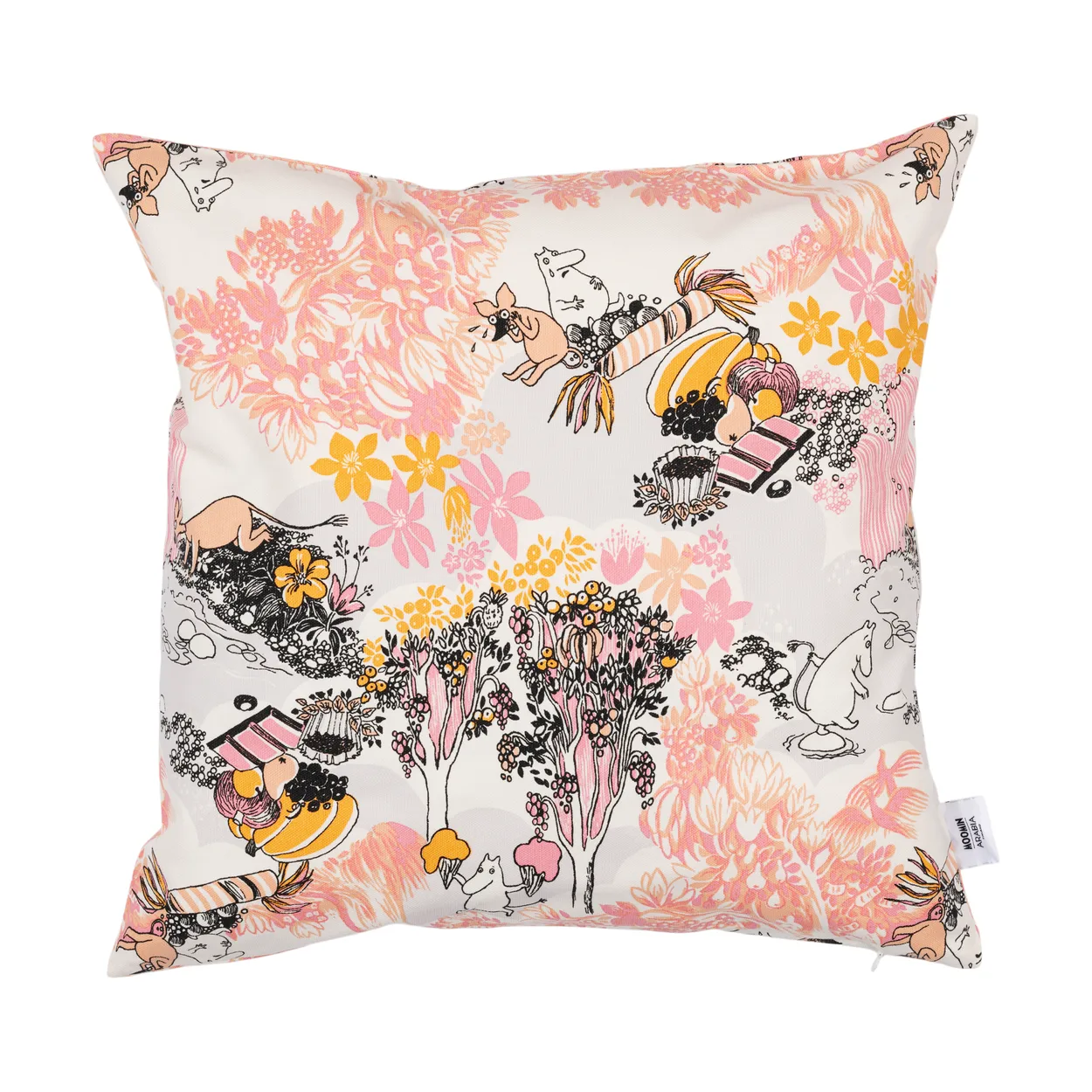 Moomin Arabia Moomin cushion cover 50x50 cm Pink | Scandinavian Design | Cushion covers | Multi