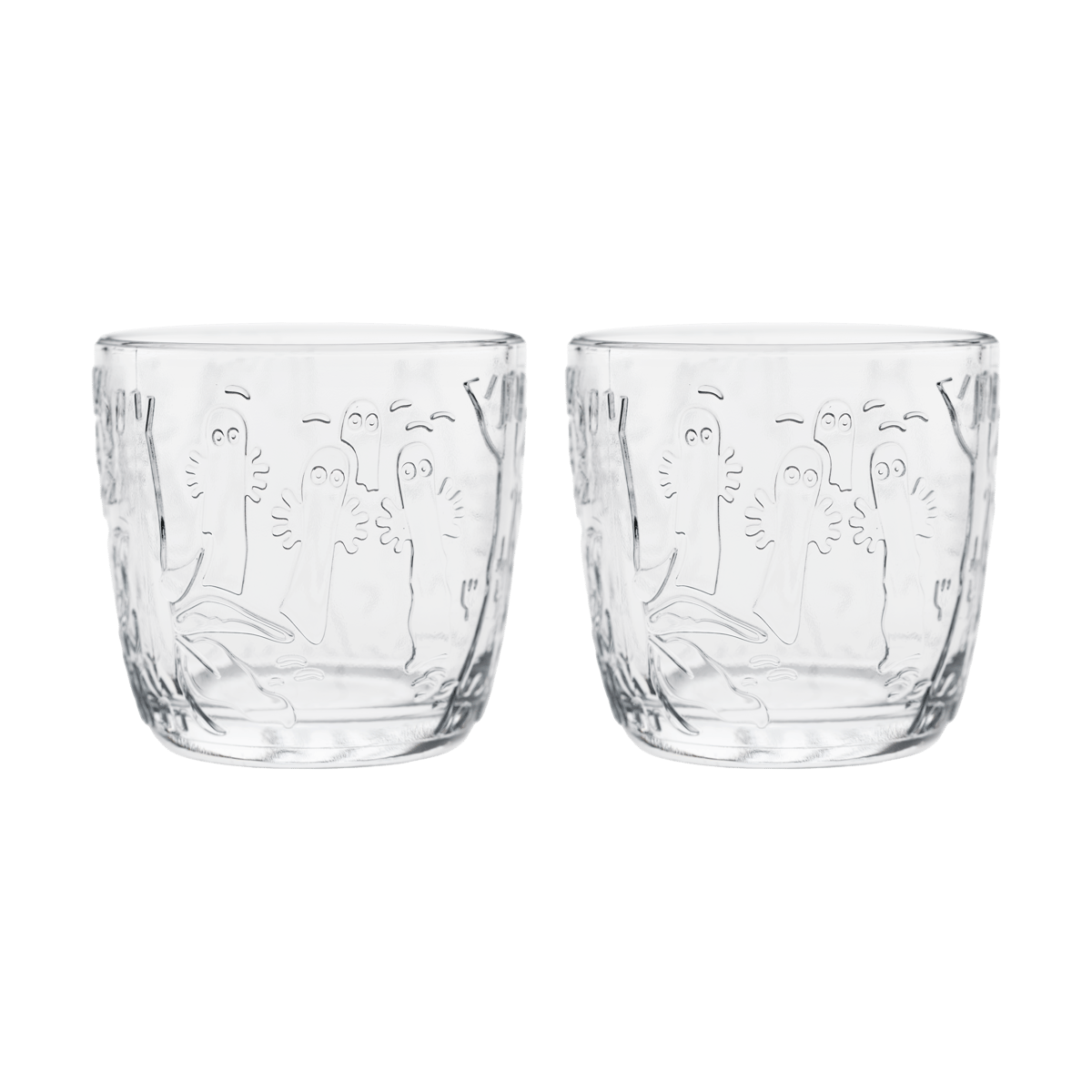 Moomin Arabia Moomin drinking glass 28 cl 2-pack Clear