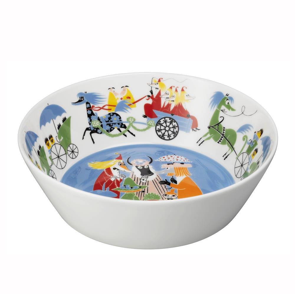Moomin Arabia Moomin Friendship serving bowl 23 cm | Scandinavian Design | Serving bowls | Blue