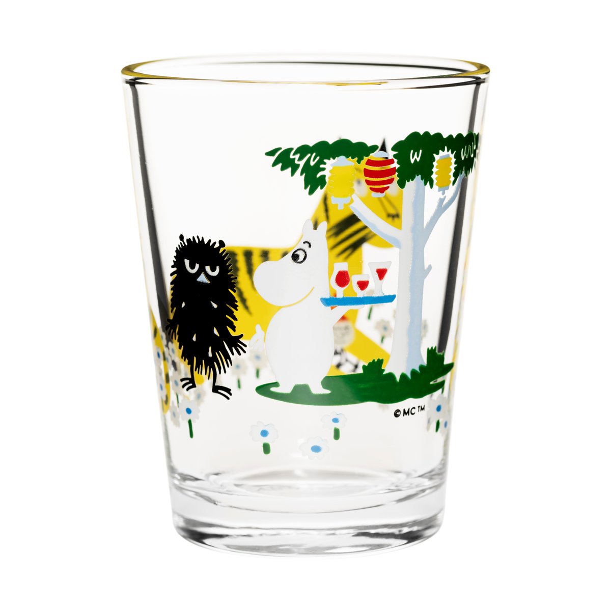 Moomin Arabia Moomin glass 22 cl Garden Party | Scandinavian Design | Drinking glasses & tumblers | Multi