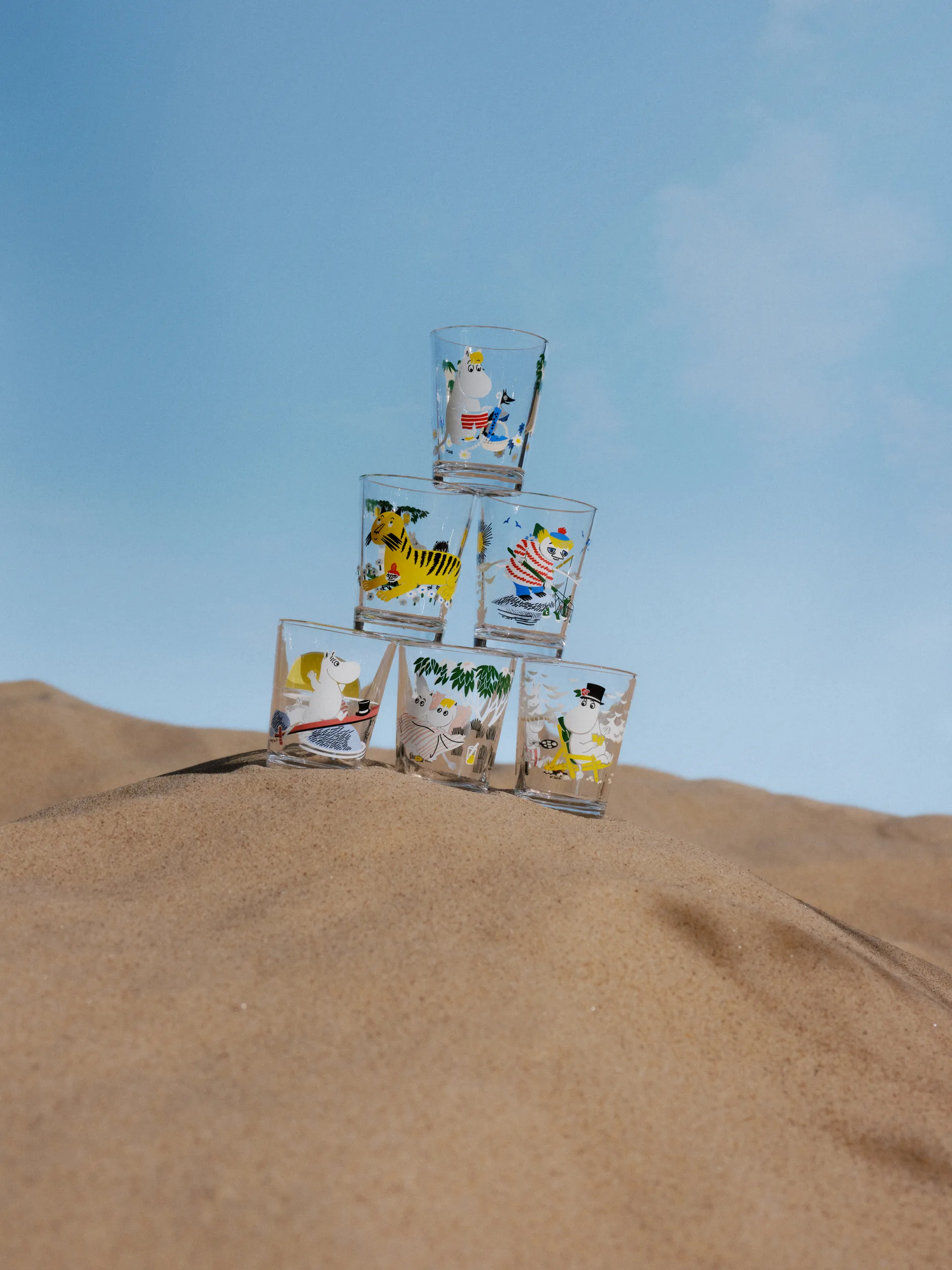 Moomin glass 22 cl, Together arabia moomin,moomin arabia