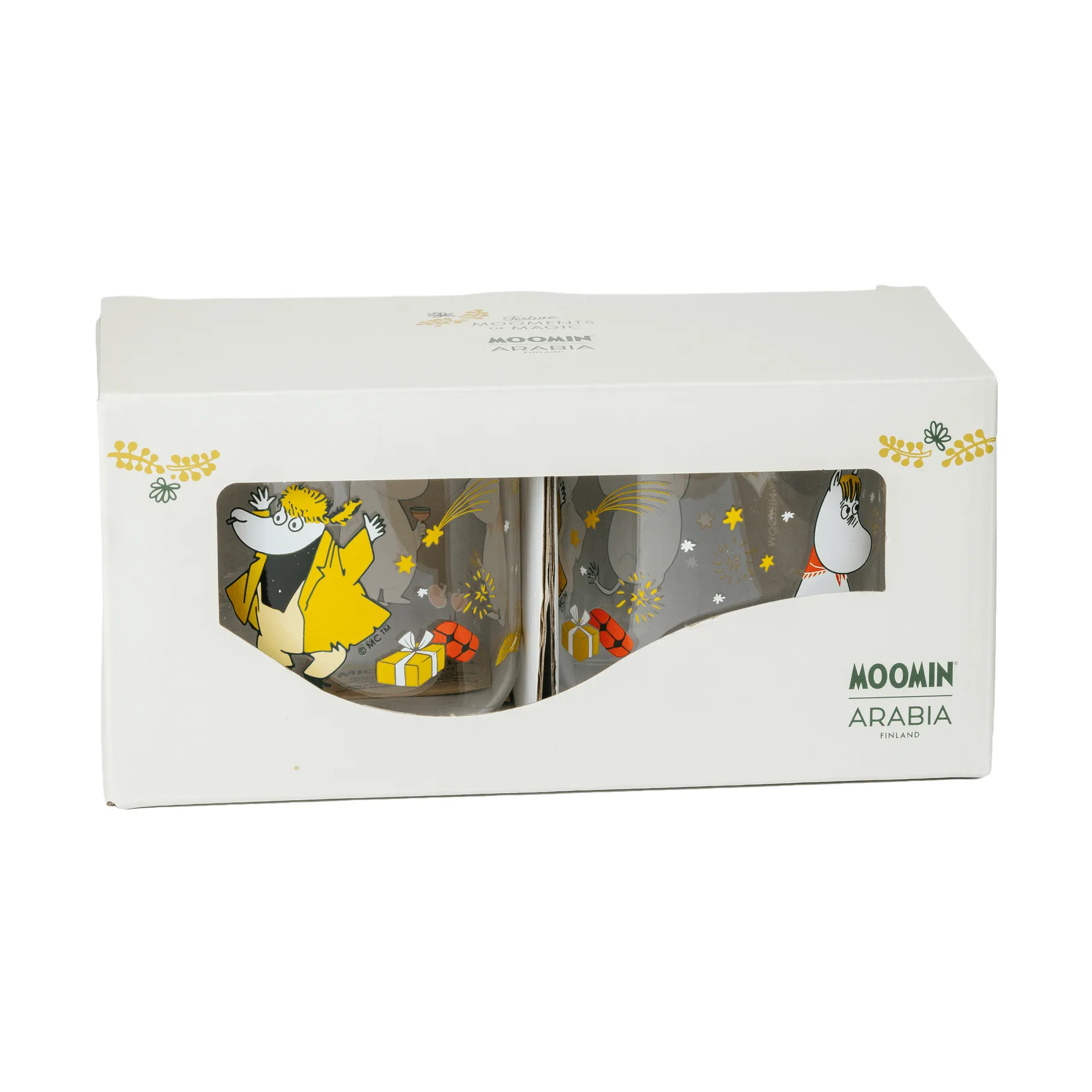 Moomin glass mug, Kärleksgåva, 30 cl, 2-pack Moomin Arabia