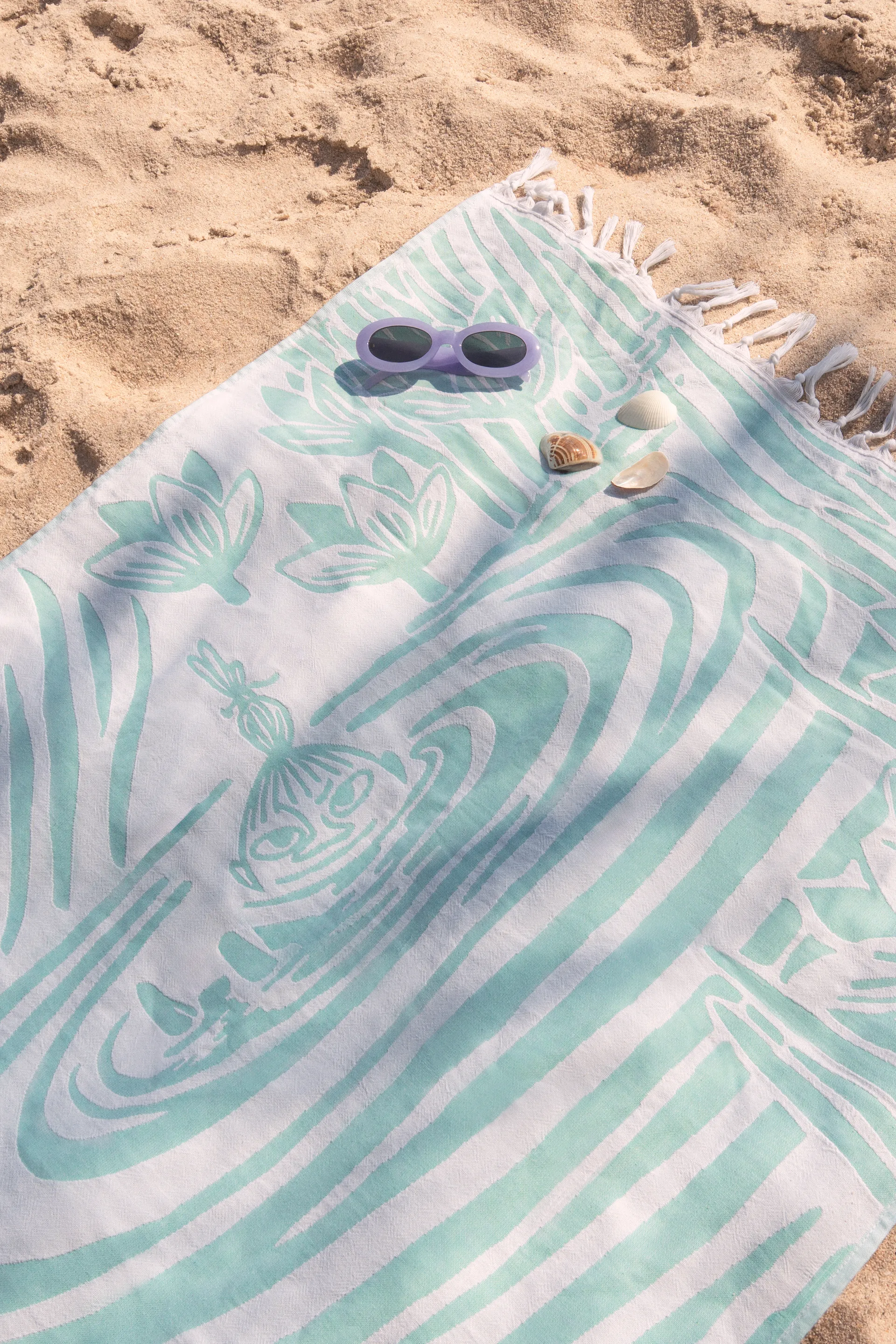 Moomin Hammam towel 80x150 cm, Multicoloured arabia moomin,moomin arabia