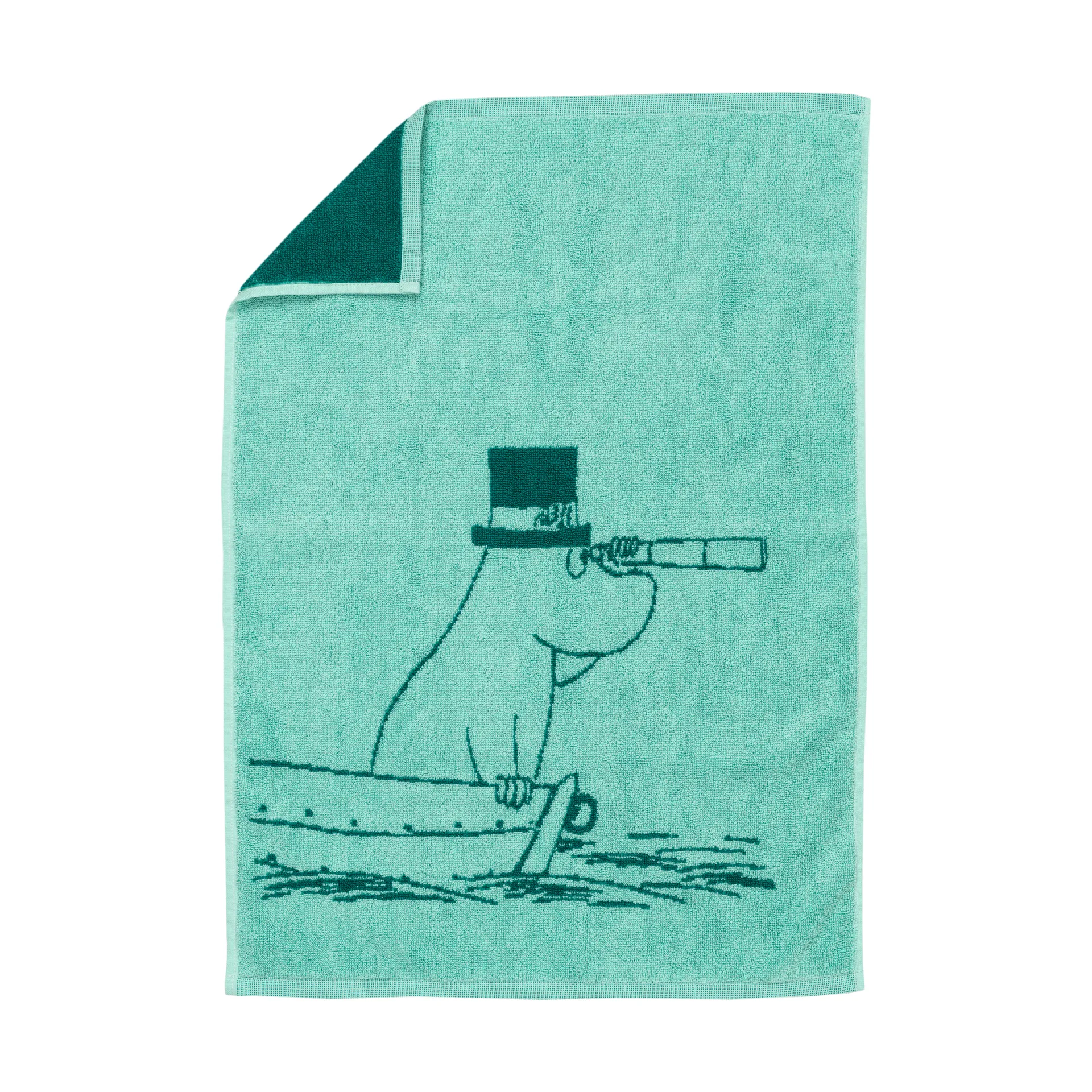 Moomin hand towel 50x70 cm, Moominpappa teal Moomin Arabia
