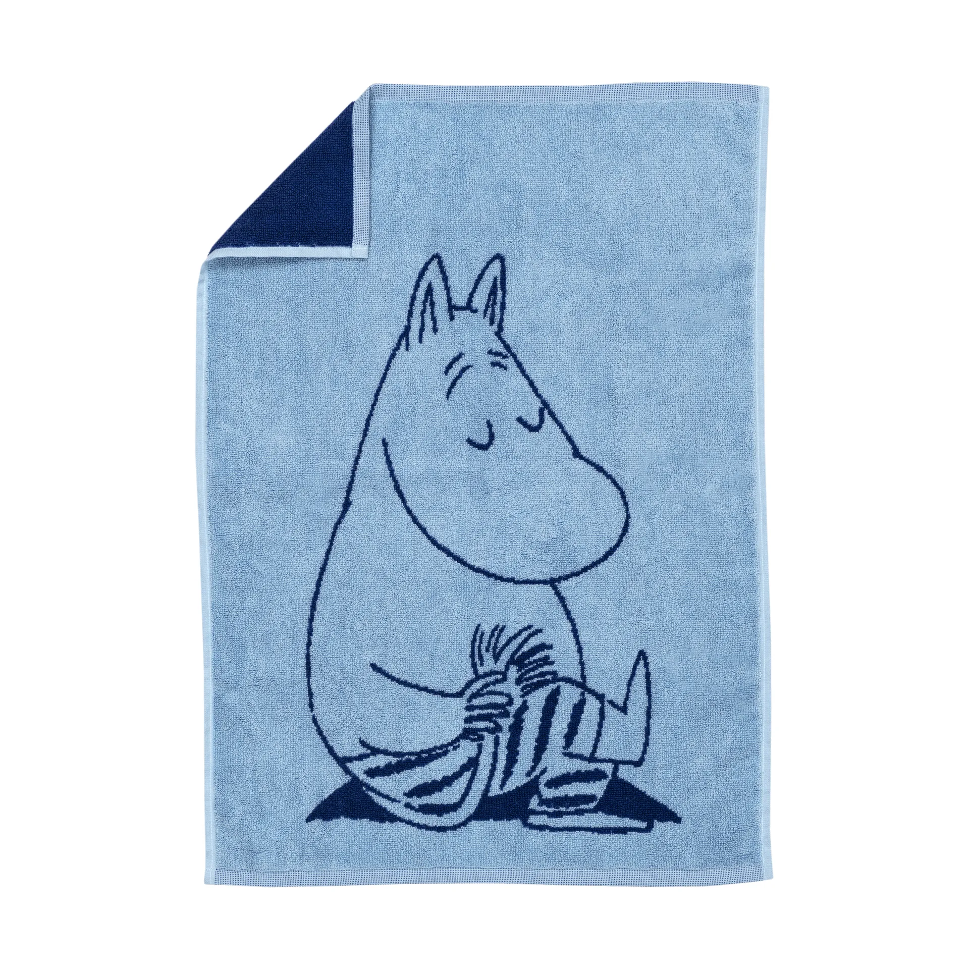 Moomin hand towel 50x70 cm, Moomintroll navy blue Moomin Arabia
