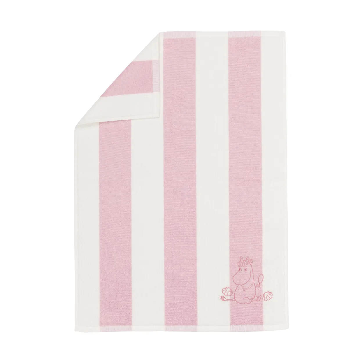 Moomin Arabia Moomin hand towel 50x70 cm Seashell pink-white