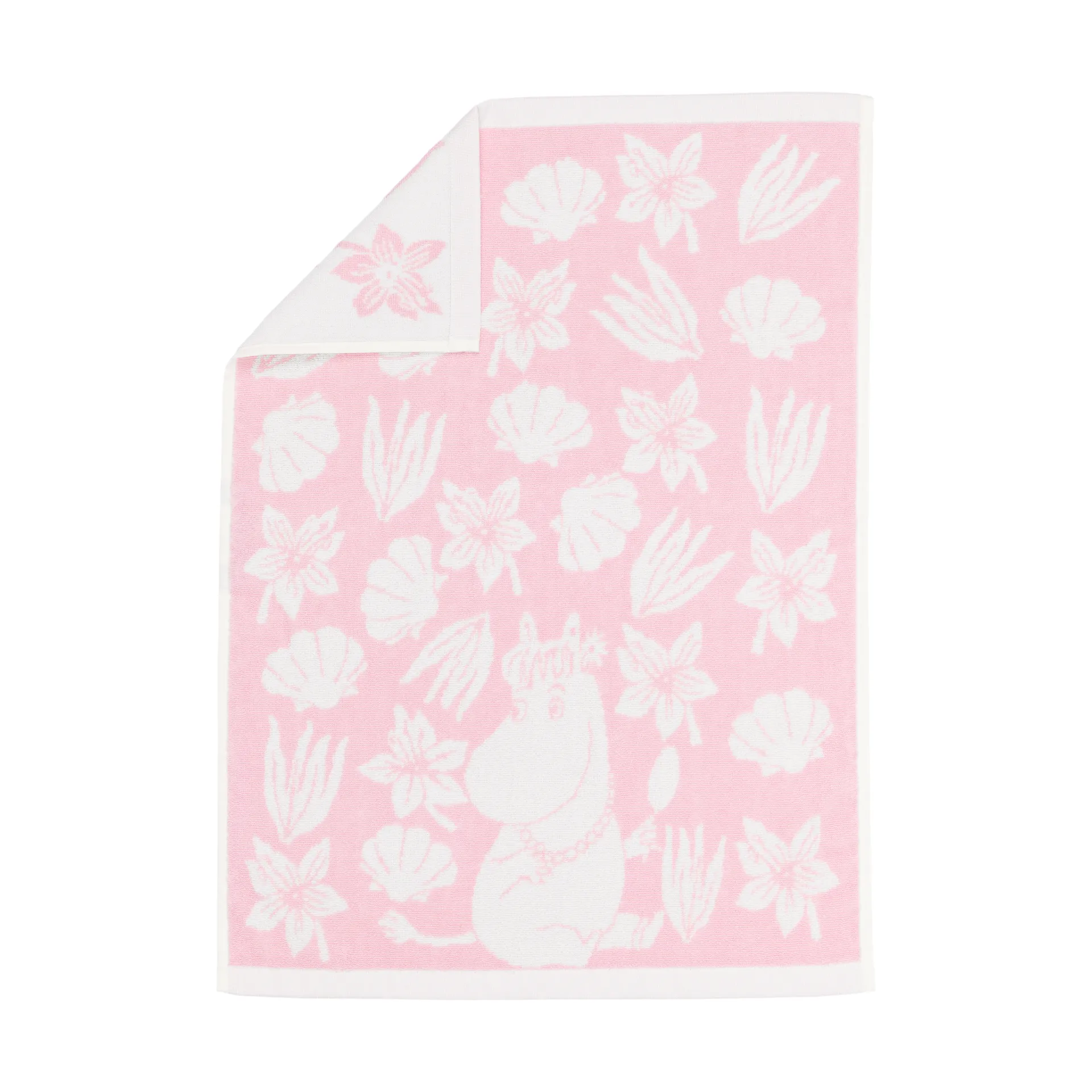 Moomin hand towel 50x70 cm, Seashell pink arabia moomin,moomin arabia