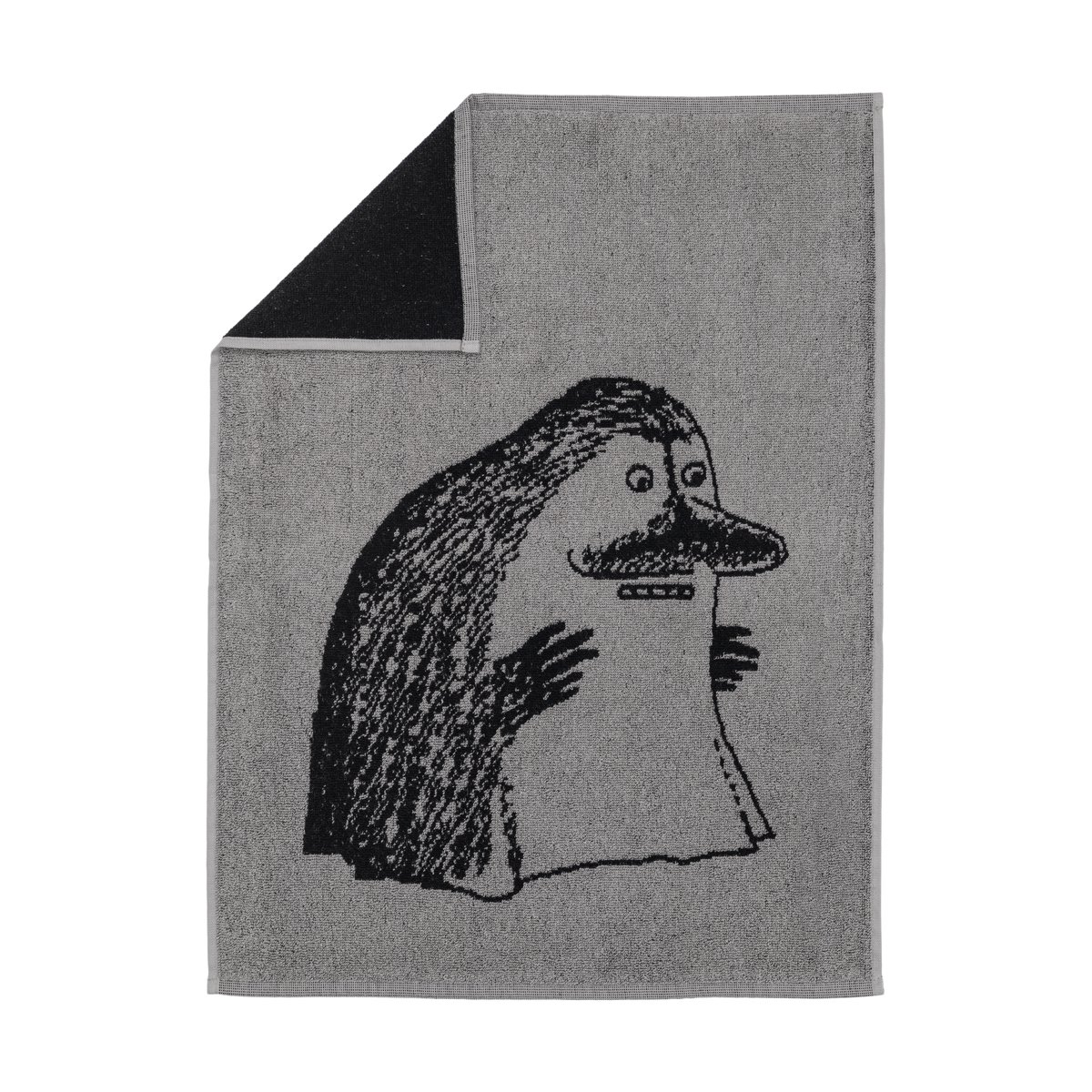 Moomin Arabia Moomin hand towel 50x70 cm The Groke grey