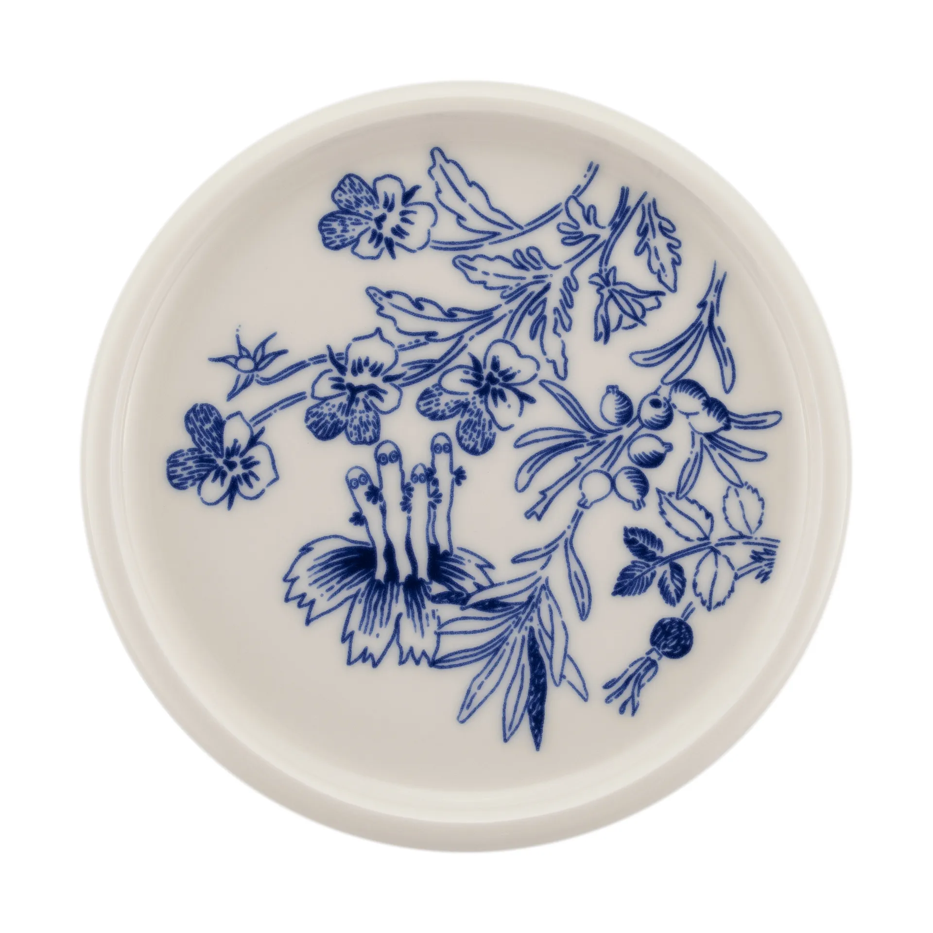Moomin Haru mini plate 12 cm, Blue-white arabia moomin,moomin arabia
