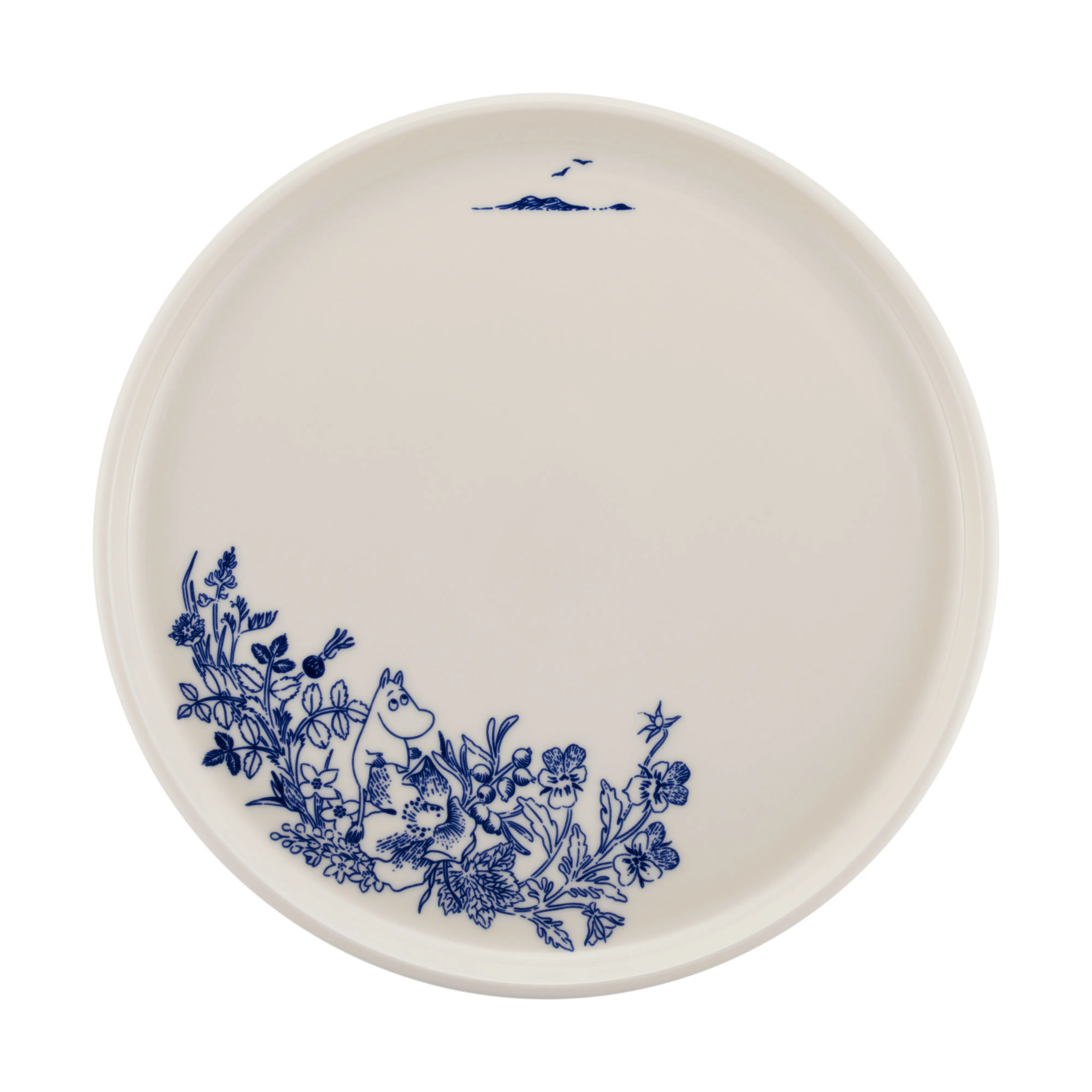 Moomin Haru plate Ø25 cm, Blue-white