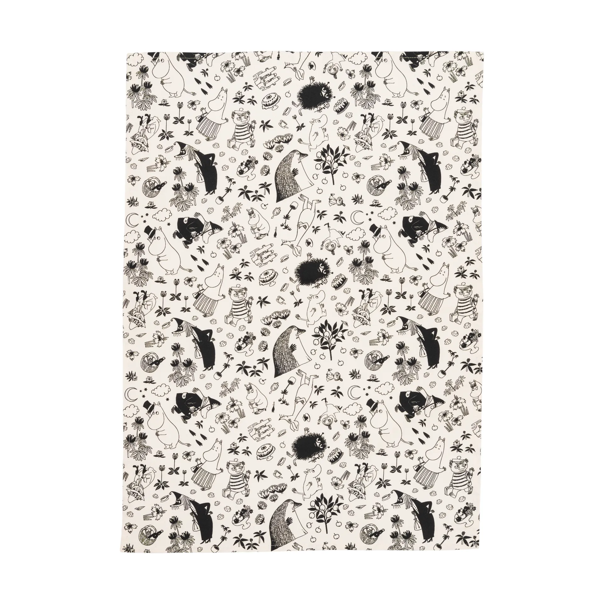 Moomin kitchen towel 50x70 cm 2-pack, Off-white arabia moomin,moomin arabia