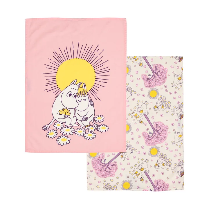 Moomin kitchen towel 50x70 cm 2 pieces - In love - Moomin Arabia