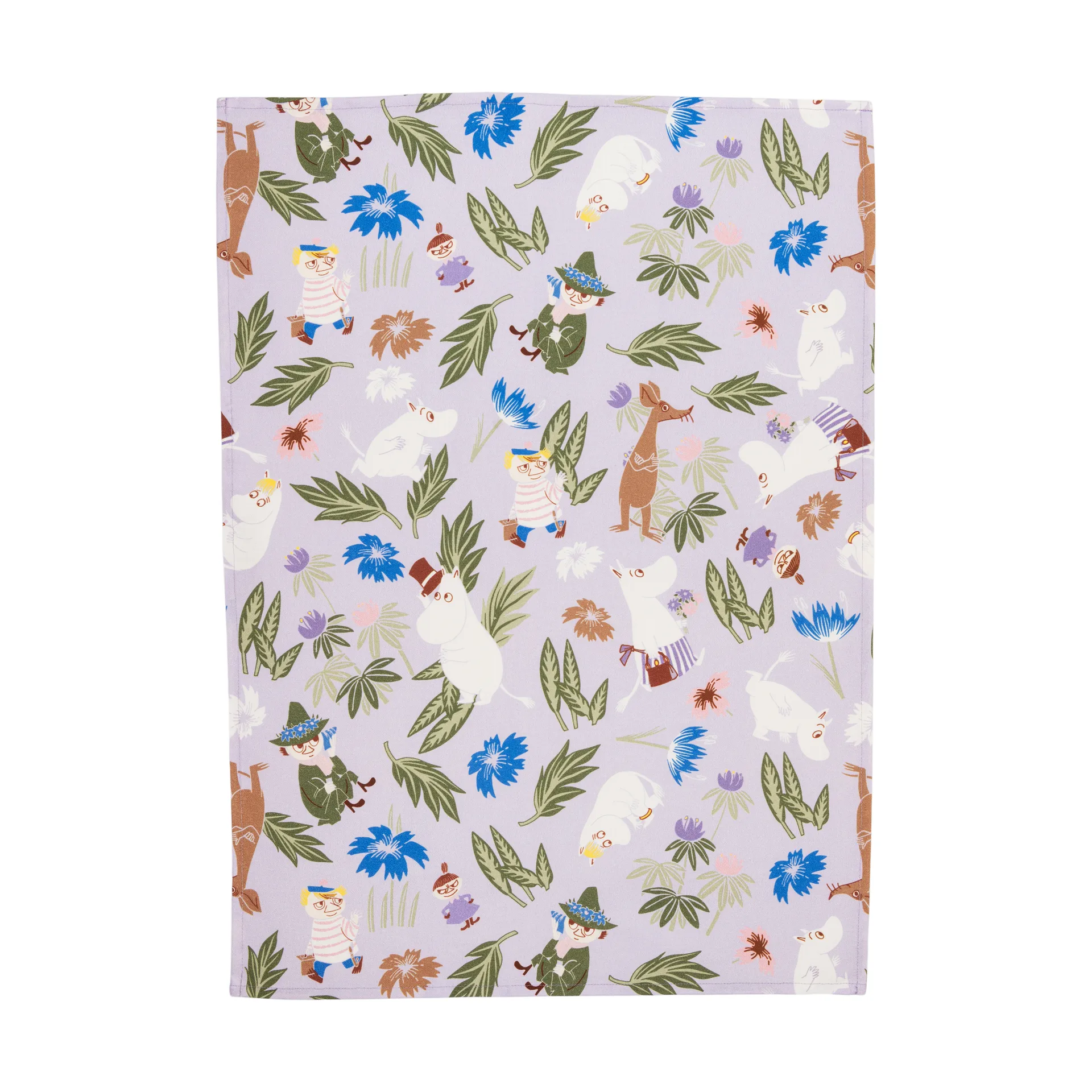 Moomin kitchen towel 50x70 cm 2 pieces, Purple-off-white arabia moomin,moomin arabia