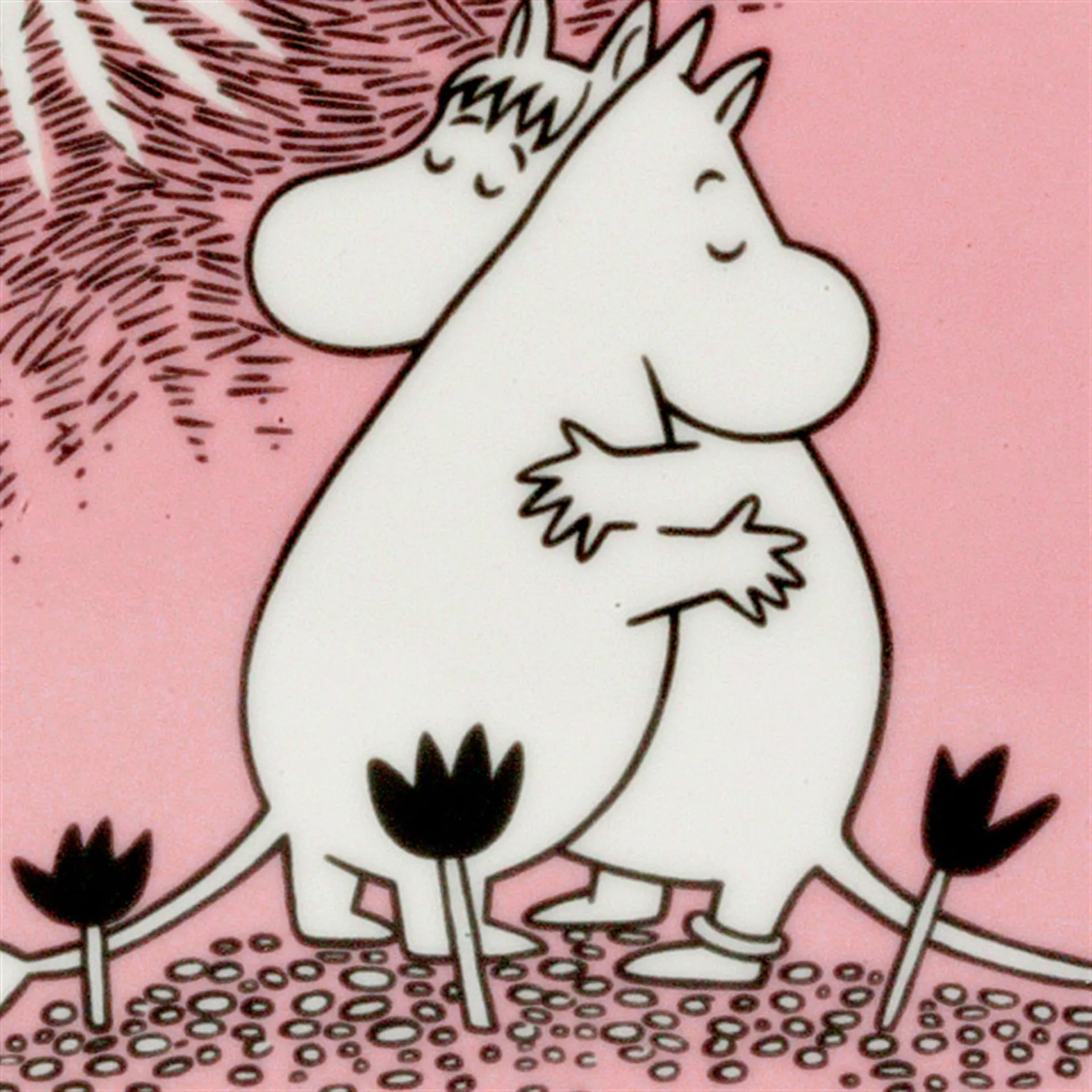 Moomin Love bowl, pink arabia moomin,moomin arabia