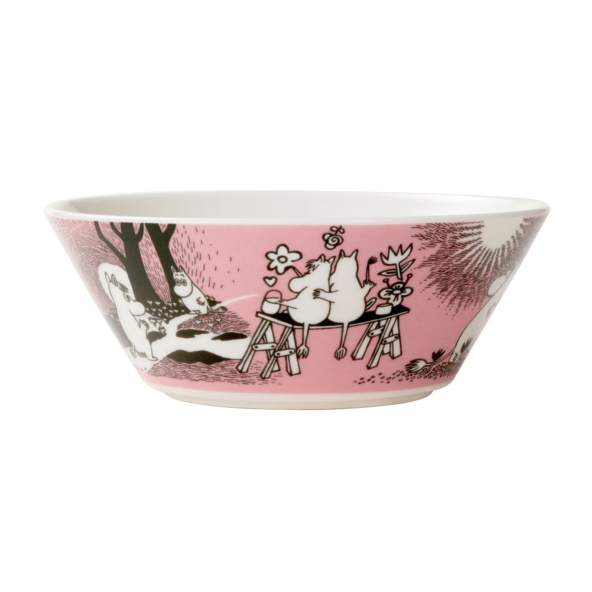 Moomin Love bowl, pink arabia moomin,moomin arabia