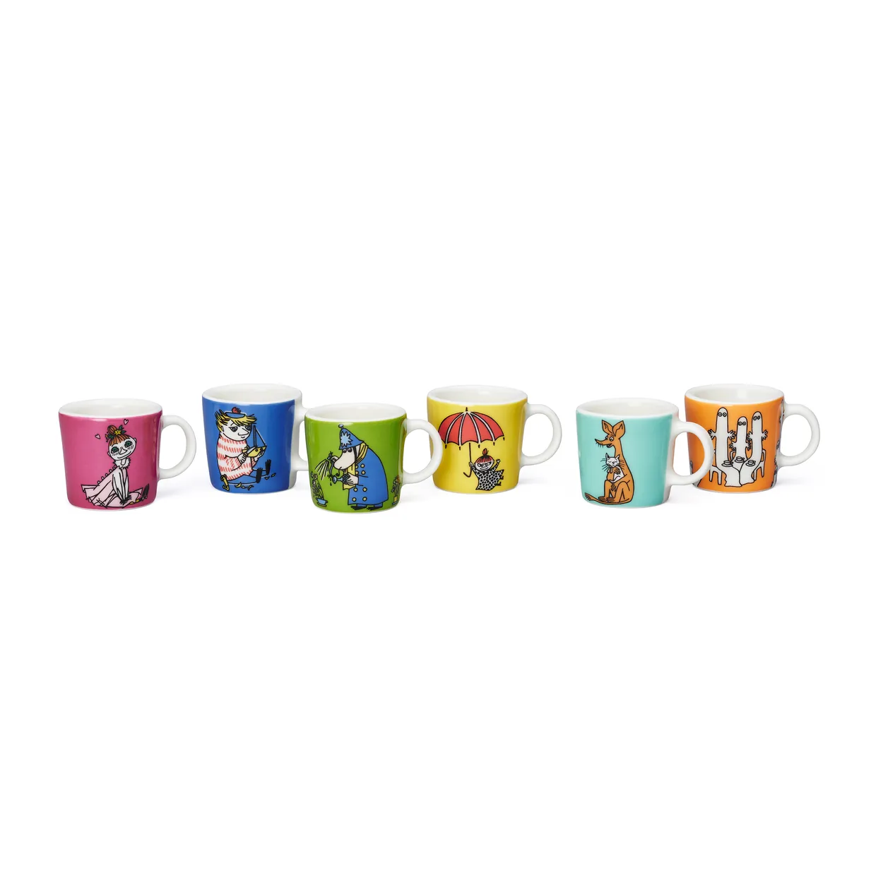 Moomin Arabia Moomin mini mugs 6-pack Thrid classic Multi