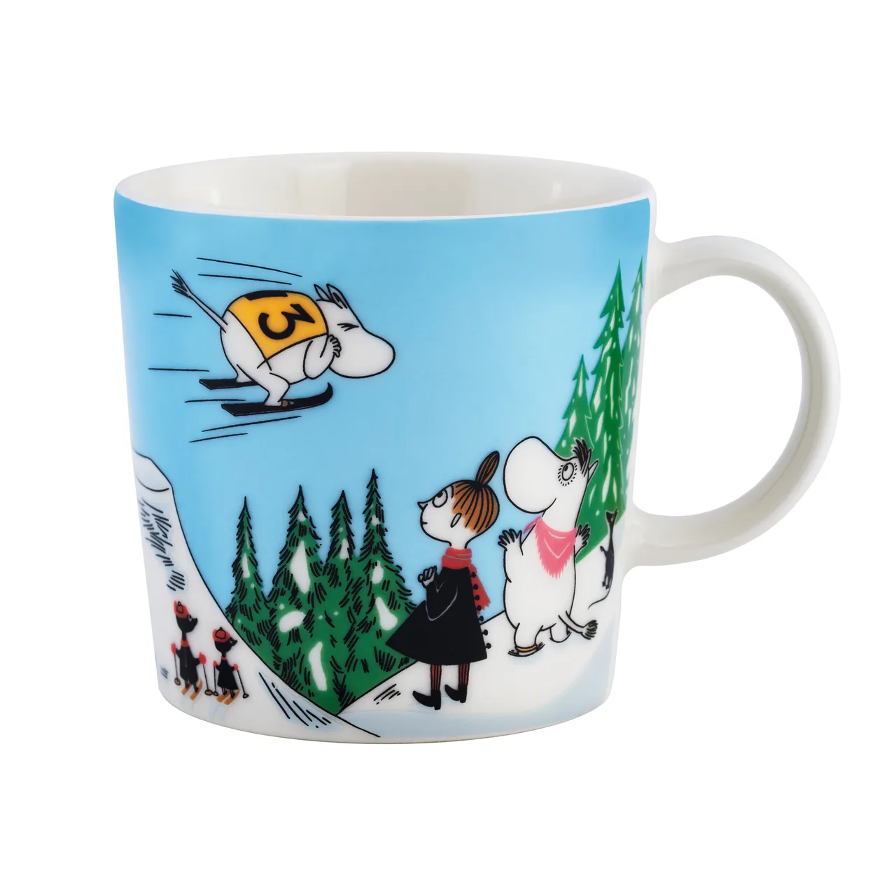 Moomin Arabia Moomin mug winter 2024 Ski jumping 30 cl