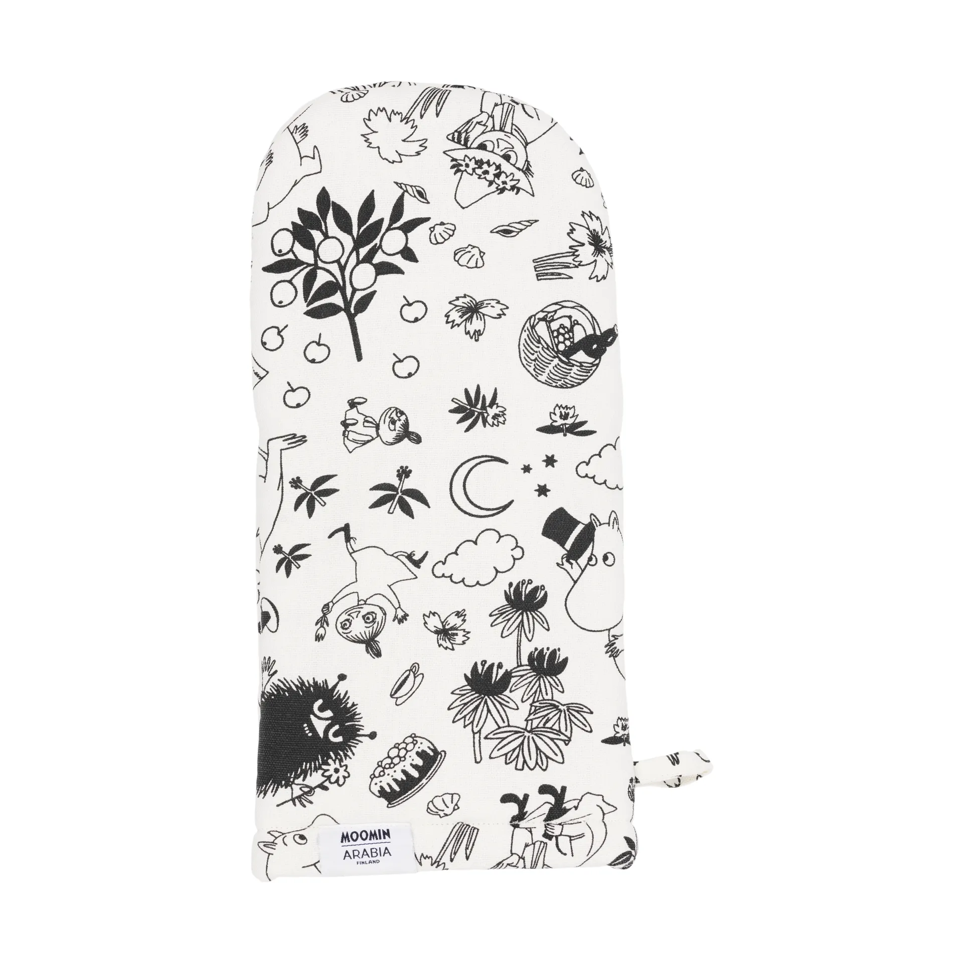 Moomin oven mitt, Off-white arabia moomin,moomin arabia