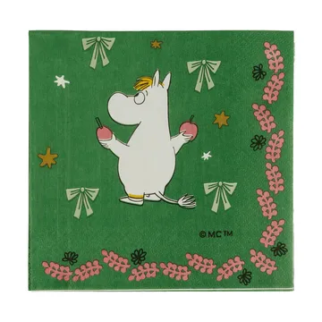Moomin paper napkin - Kärleksgåva, 33x33 cm, 20-pack - Moomin Arabia
