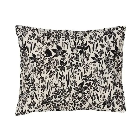 Moomin Arabia Moomin pillowcase 50x60 cm Lily - black and white