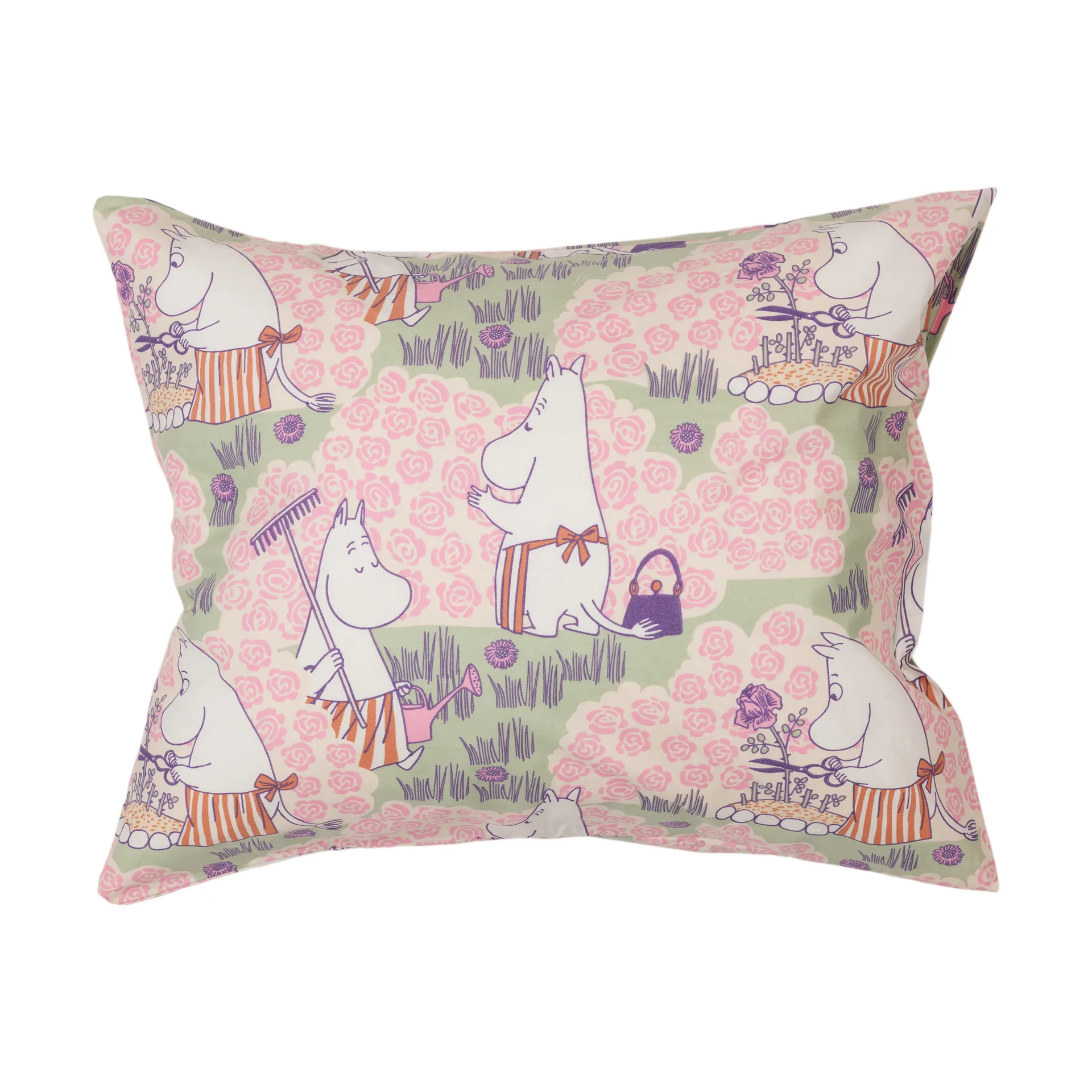 Moomin pillowcase 50x60 cm, Rose Garden Moomin Arabia