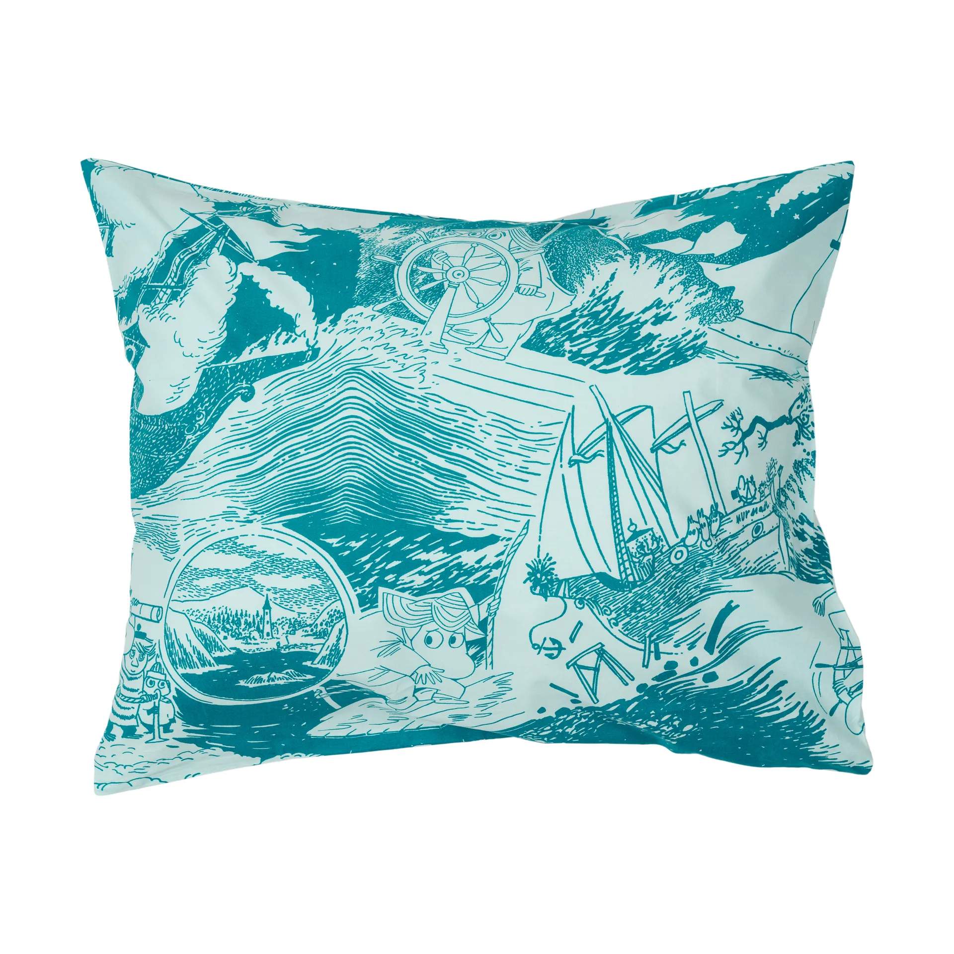 Moomin pillowcase 50x60 cm, Sailing Moomin Arabia