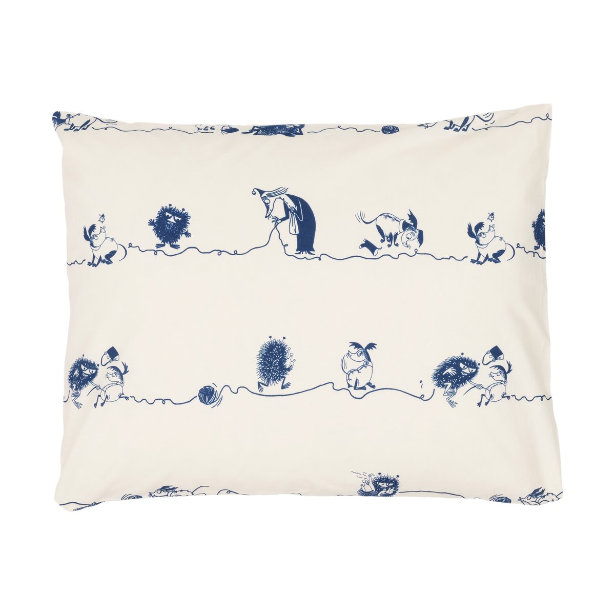 Moomin Arabia Moomin pillowcase 50x60 cm Stinky | Scandinavian Design | Pillow cases | Blue