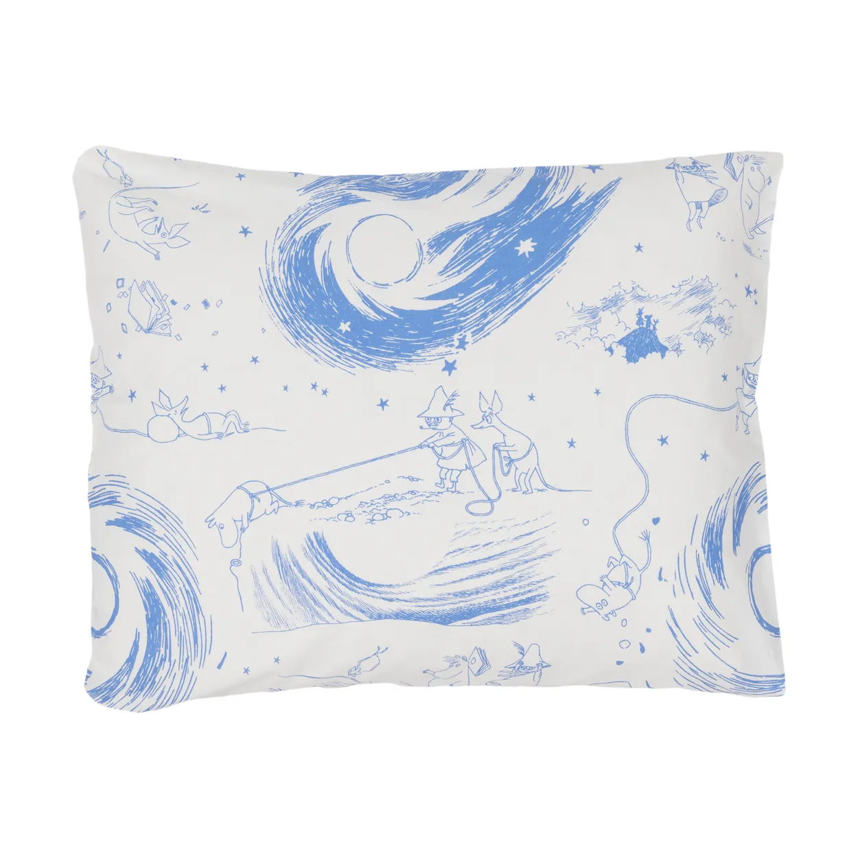 Moomin Arabia Moomin pillowcase Comet | Scandinavian Design | Pillow cases | Blue